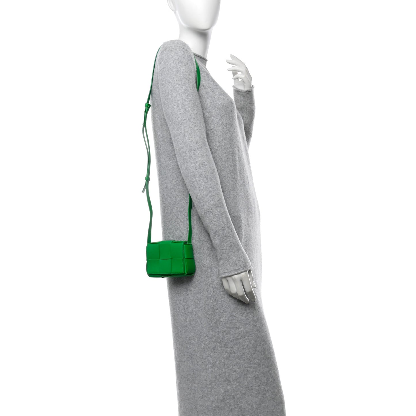 Lambskin Maxi Intreccio Candy Cassette Crossbody Bag Parakeet