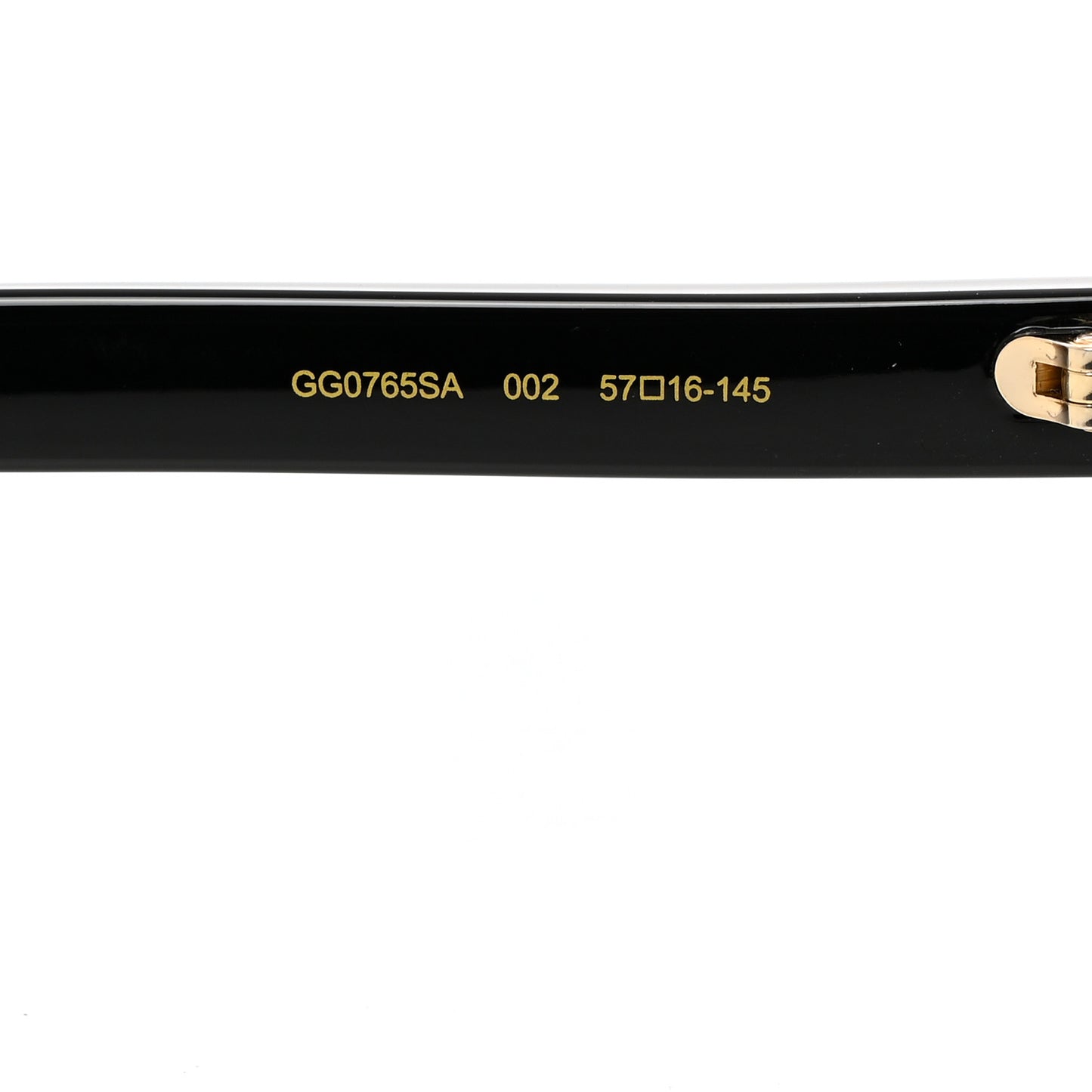 Acetate Square Sunglasses GG0765SA Black