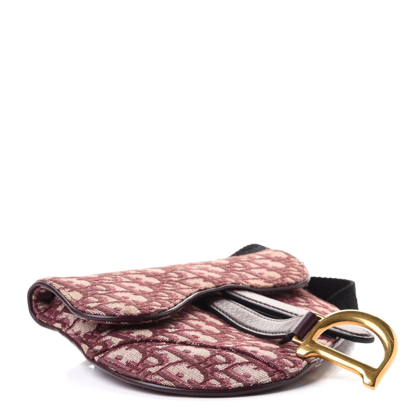 Oblique Saddle Pouch Bordeaux