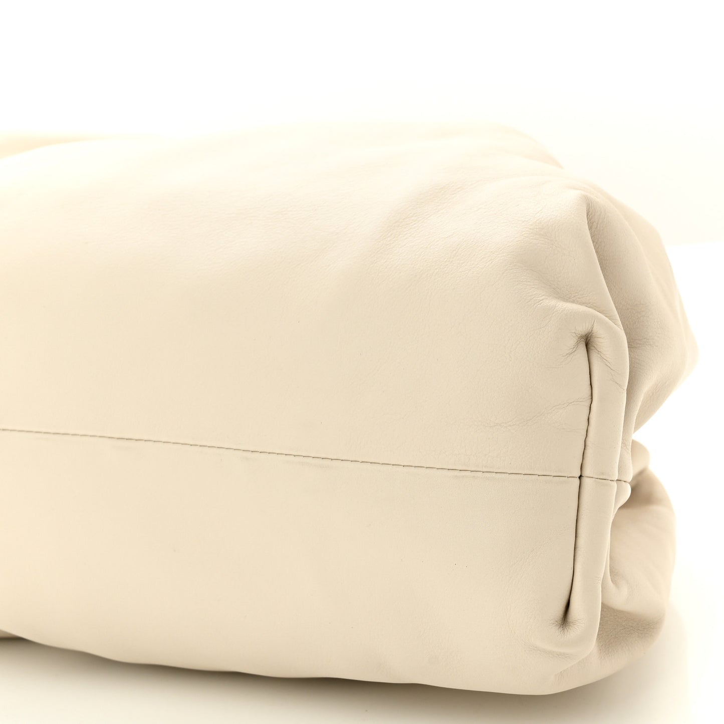 Smooth Butter Calf The Pouch Oversized Clutch Plaster