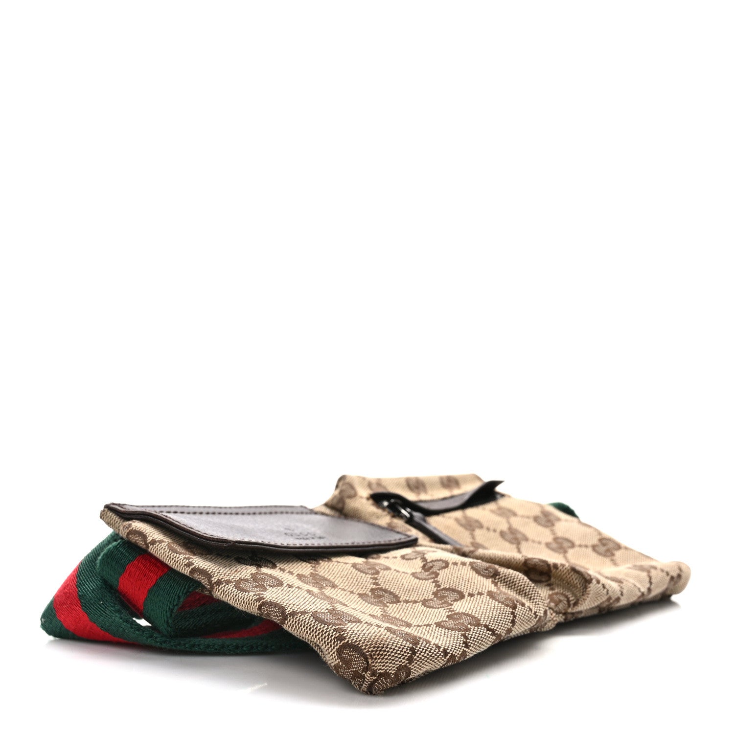 Gucci Monogram Web Belt Bag Dark Brown 4 of 14