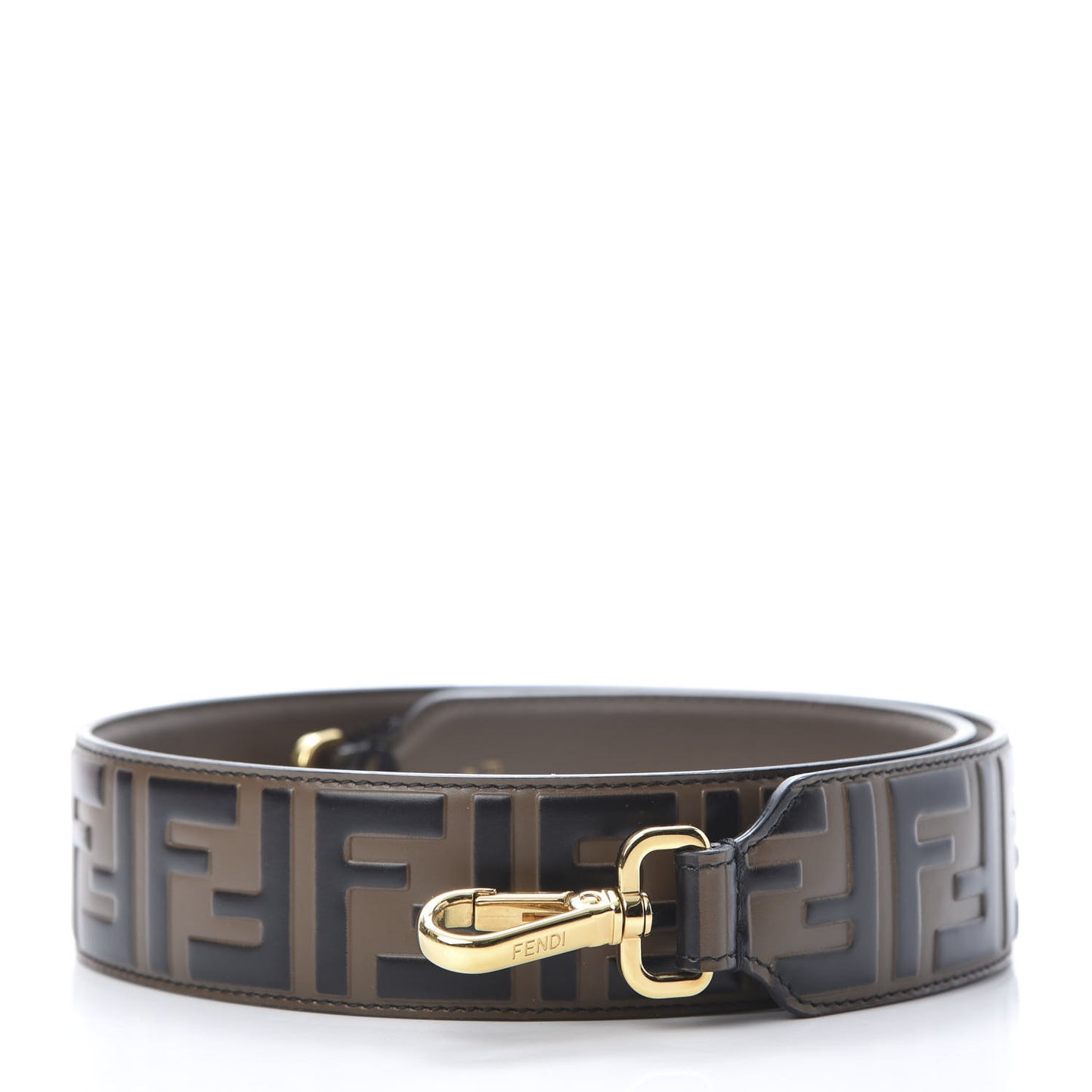 Vitello Century Bi-Color FF 1974 Embossed Strap You Maya Black