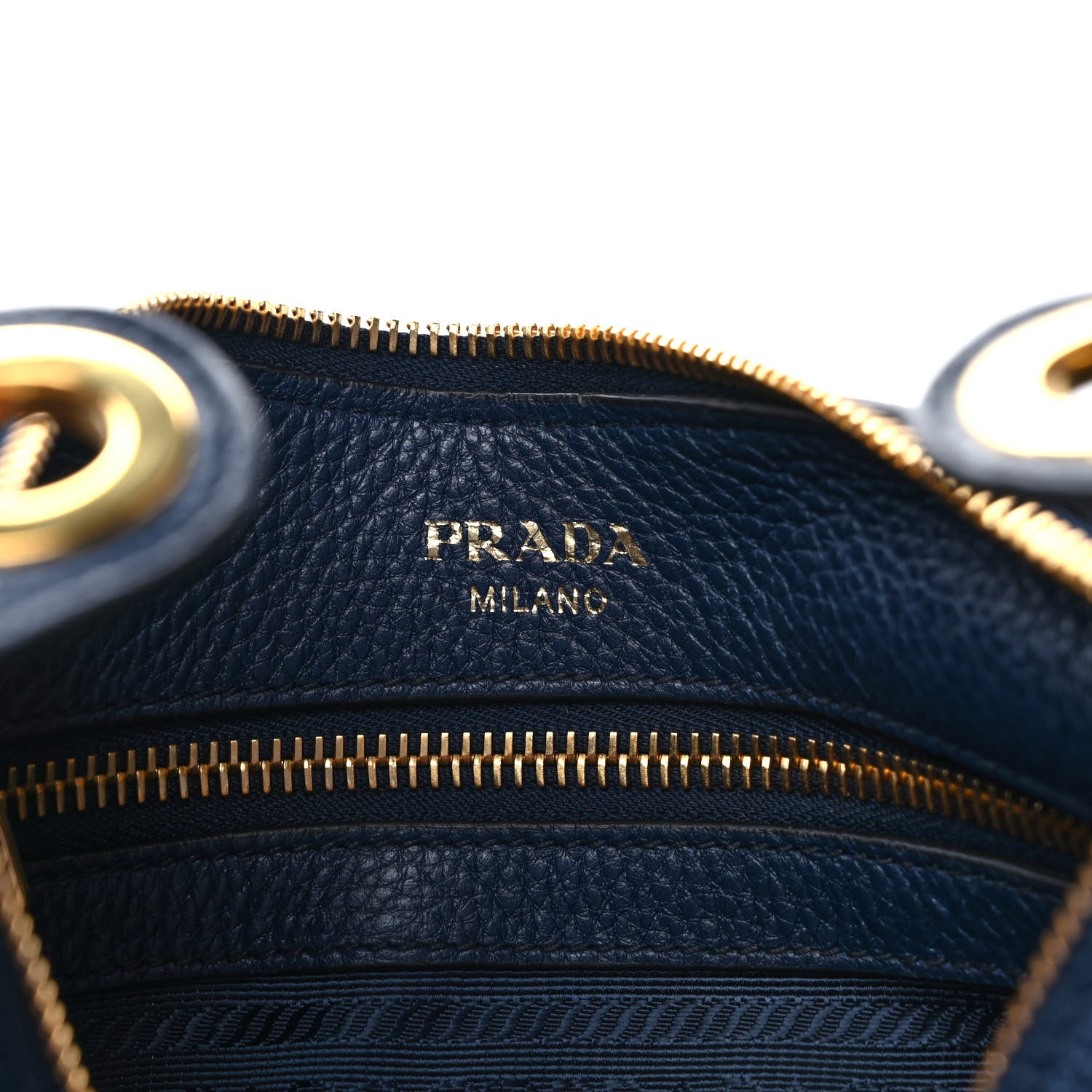 Prada Vitello Phenix Zippered Messenger Hobo Baltico 6 of 9