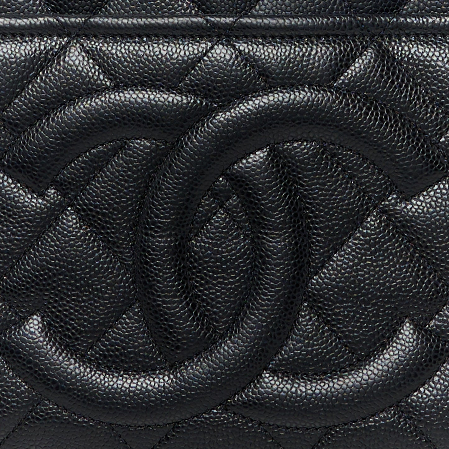 Caviar Quilted CC Timeless Soft Tote Black