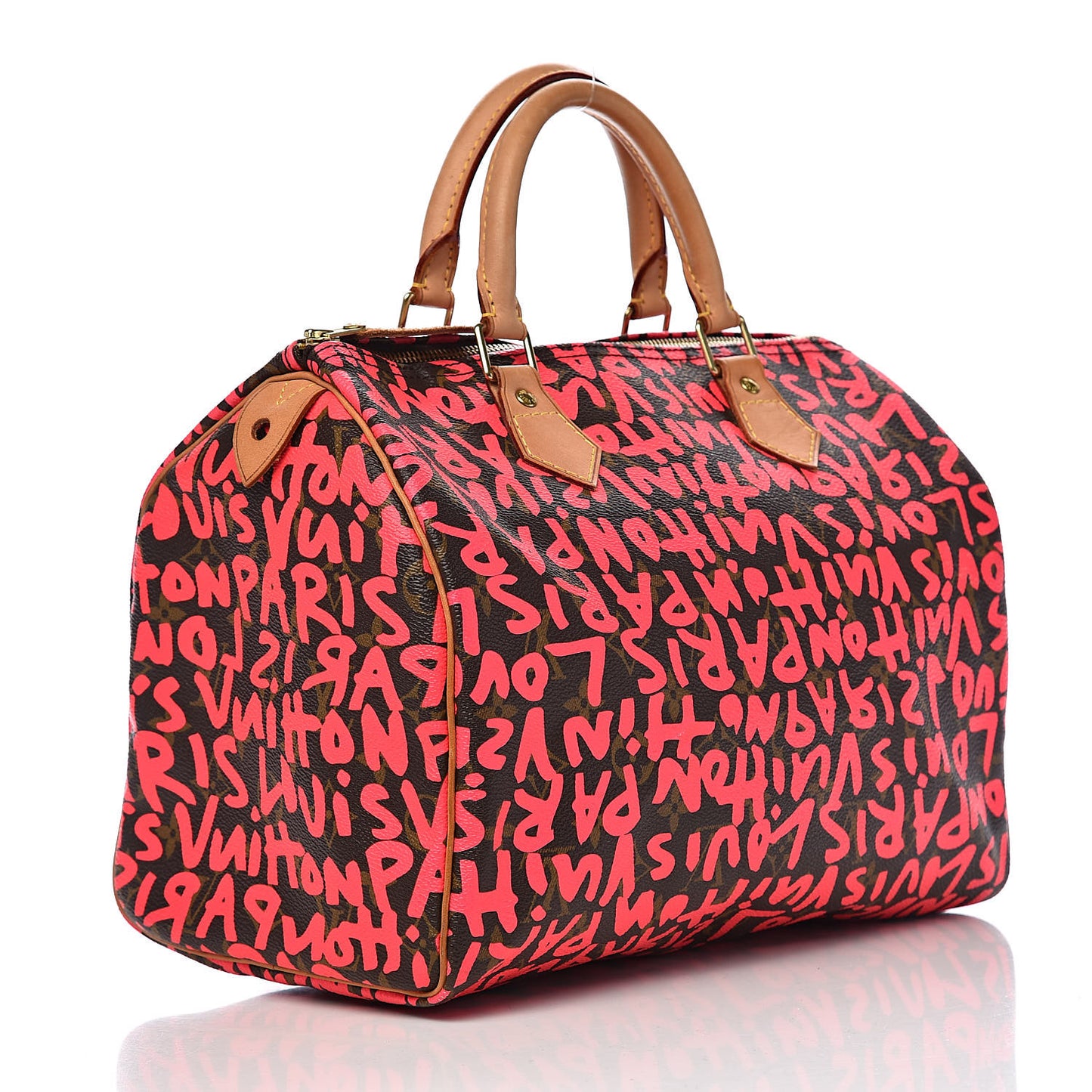 Monogram Graffiti Speedy 30 Fuchsia