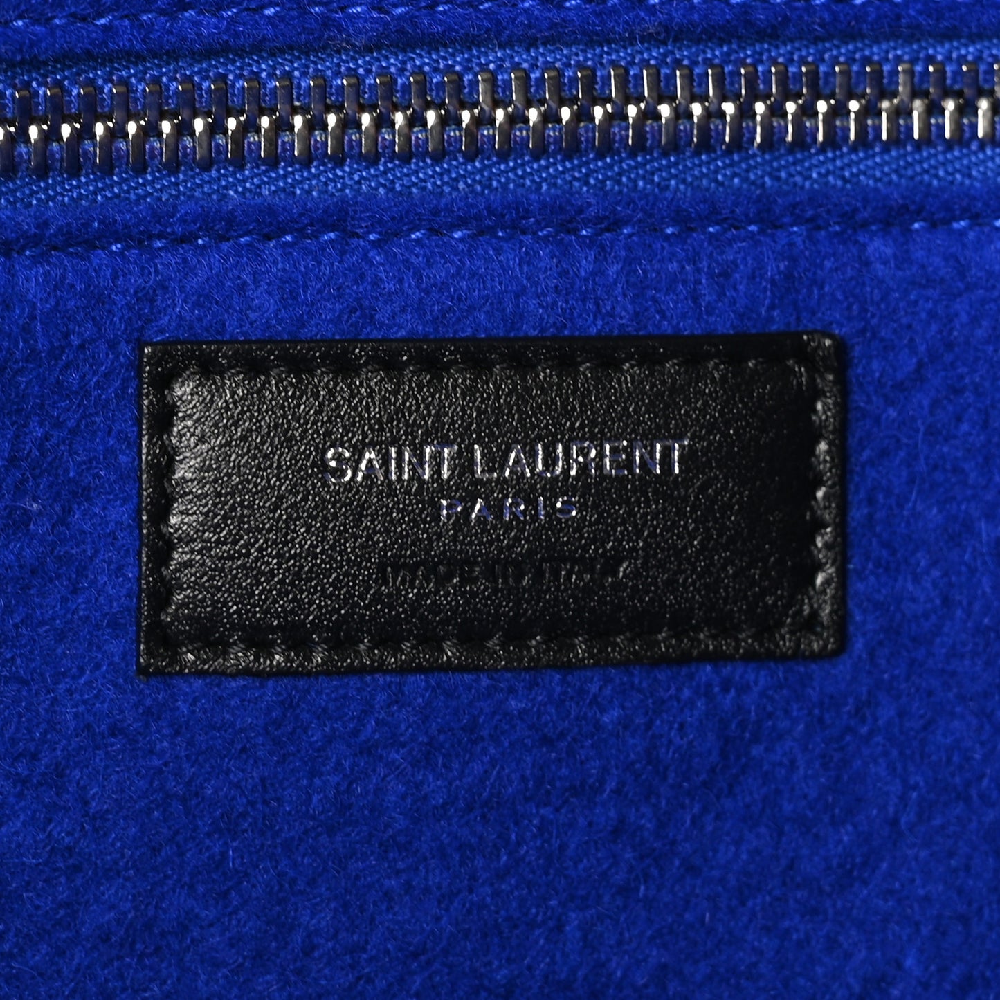 Wool Rive Gauche Tote Blue
