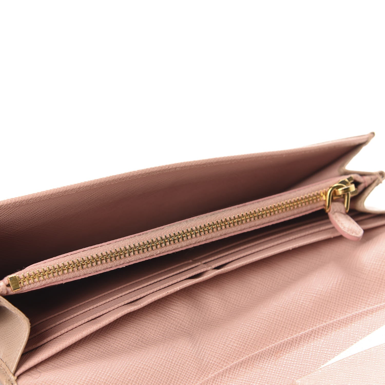 Prada Saffiano Metal Continental Flap Wallet Cammeo 5 of 9