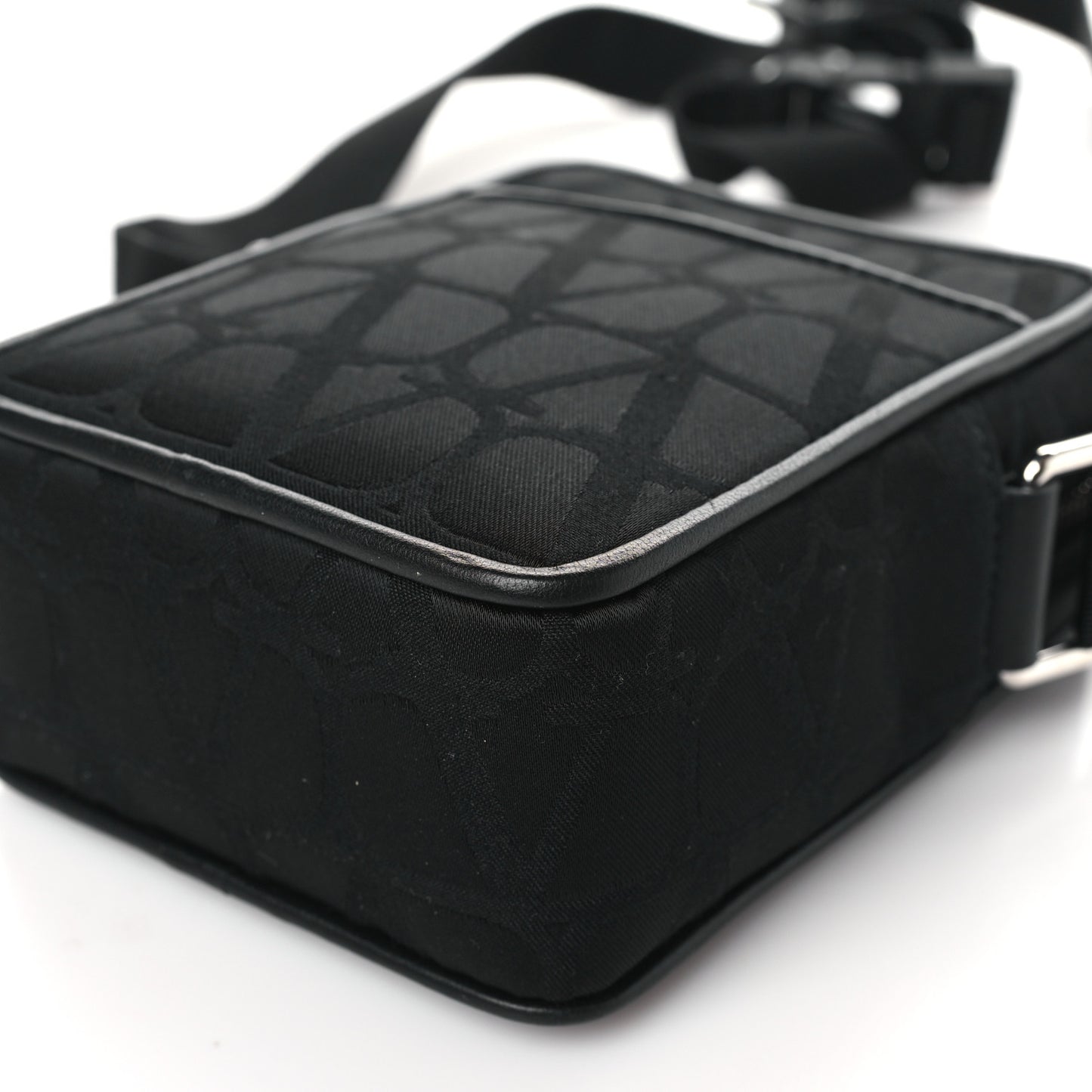 Toile Iconographe Calfskin Vlogo Small Mens VLogo Crossbody Black