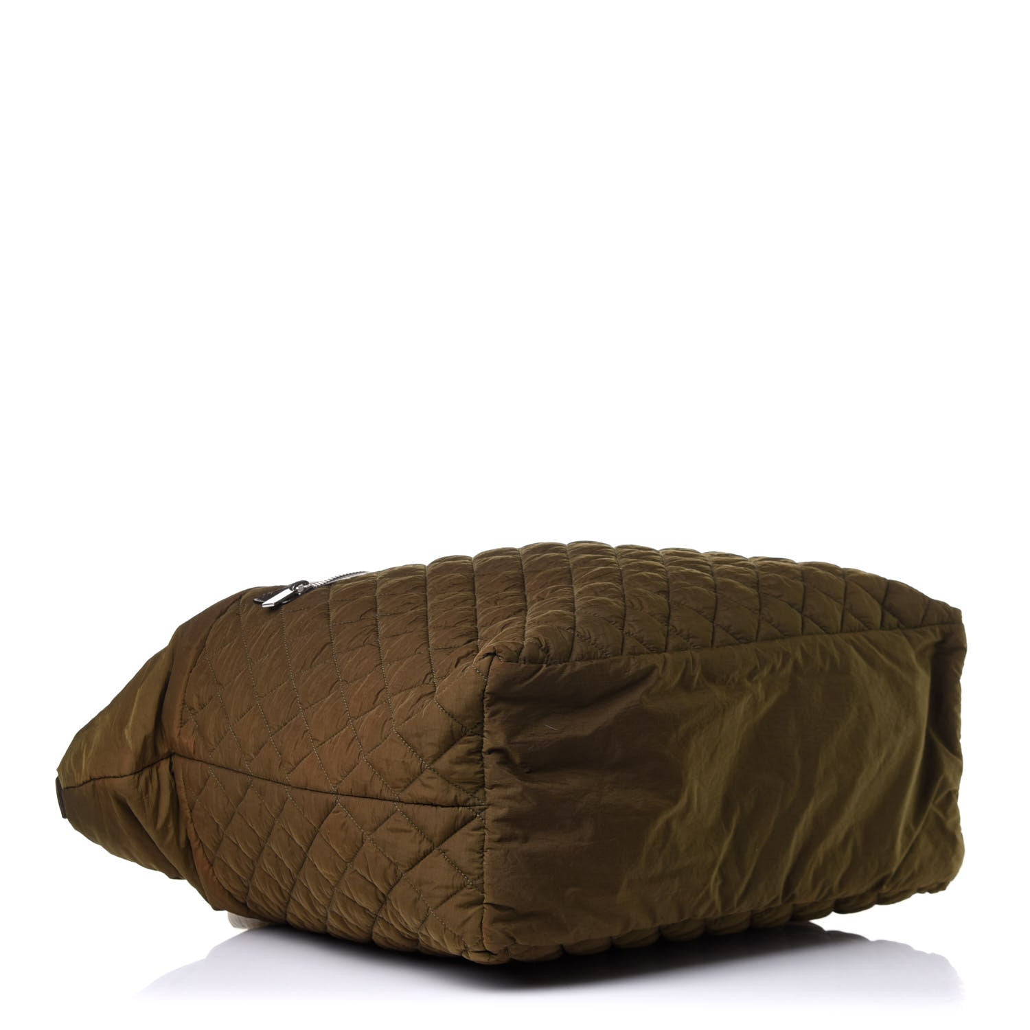 Chanel Nylon Quilted Large Coco Cocoon Shopping Tote Green 4 of 16