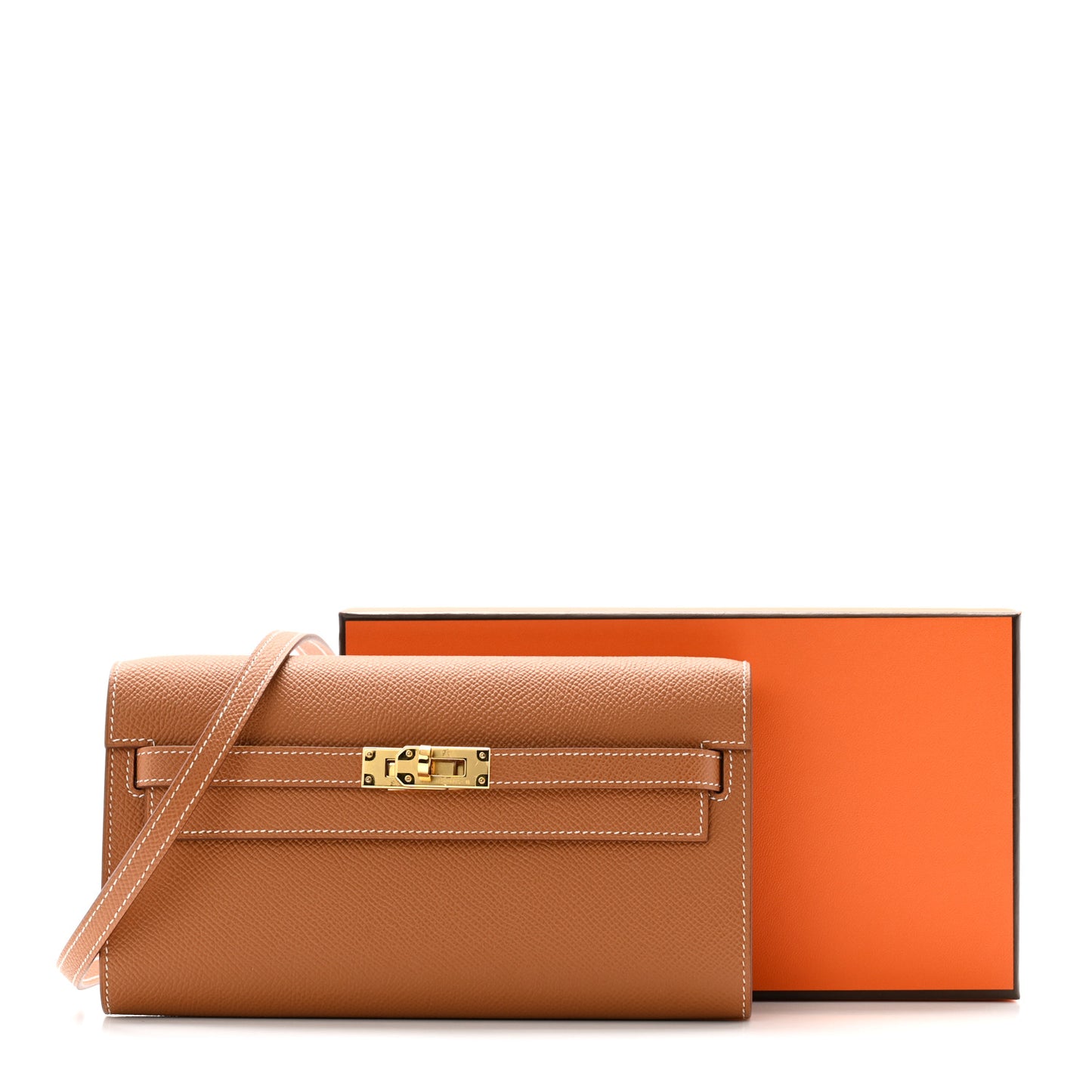 Epsom Kelly Wallet To Go Gold