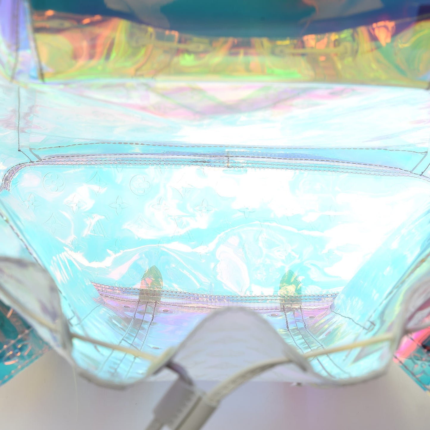 PVC Monogram Christopher Backpack GM Iridescent Prism