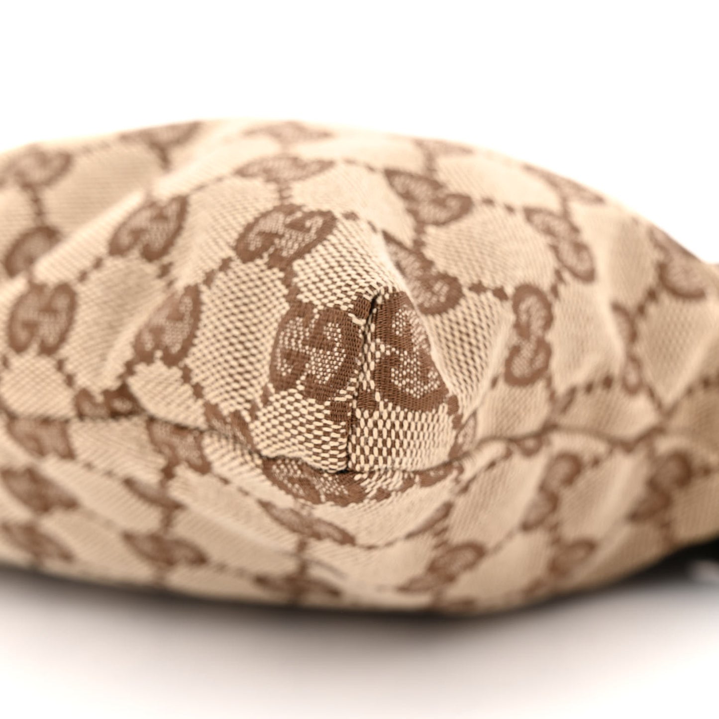 GG Monogram Double Pocket Belt Bag Dark Brown