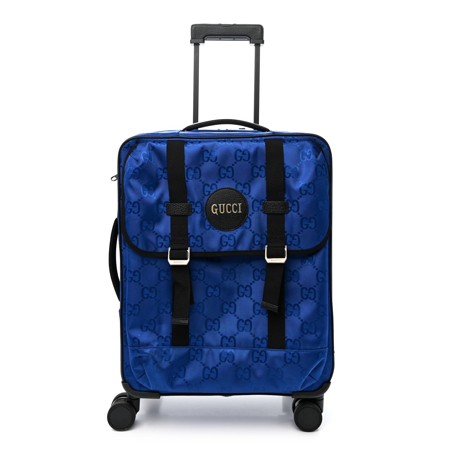 Gucci Econyl Nylon Monogram Off The Grid Suitcase Guilted Blue