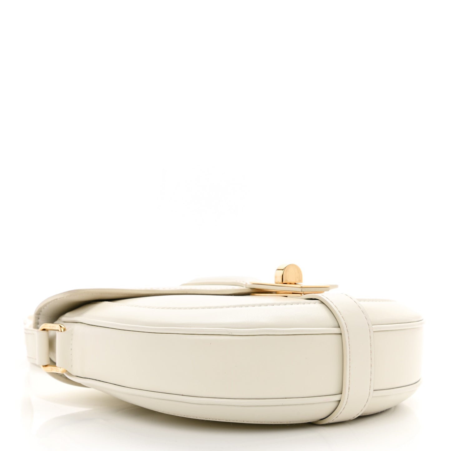 Satinated Calfskin Besace Small 16 White