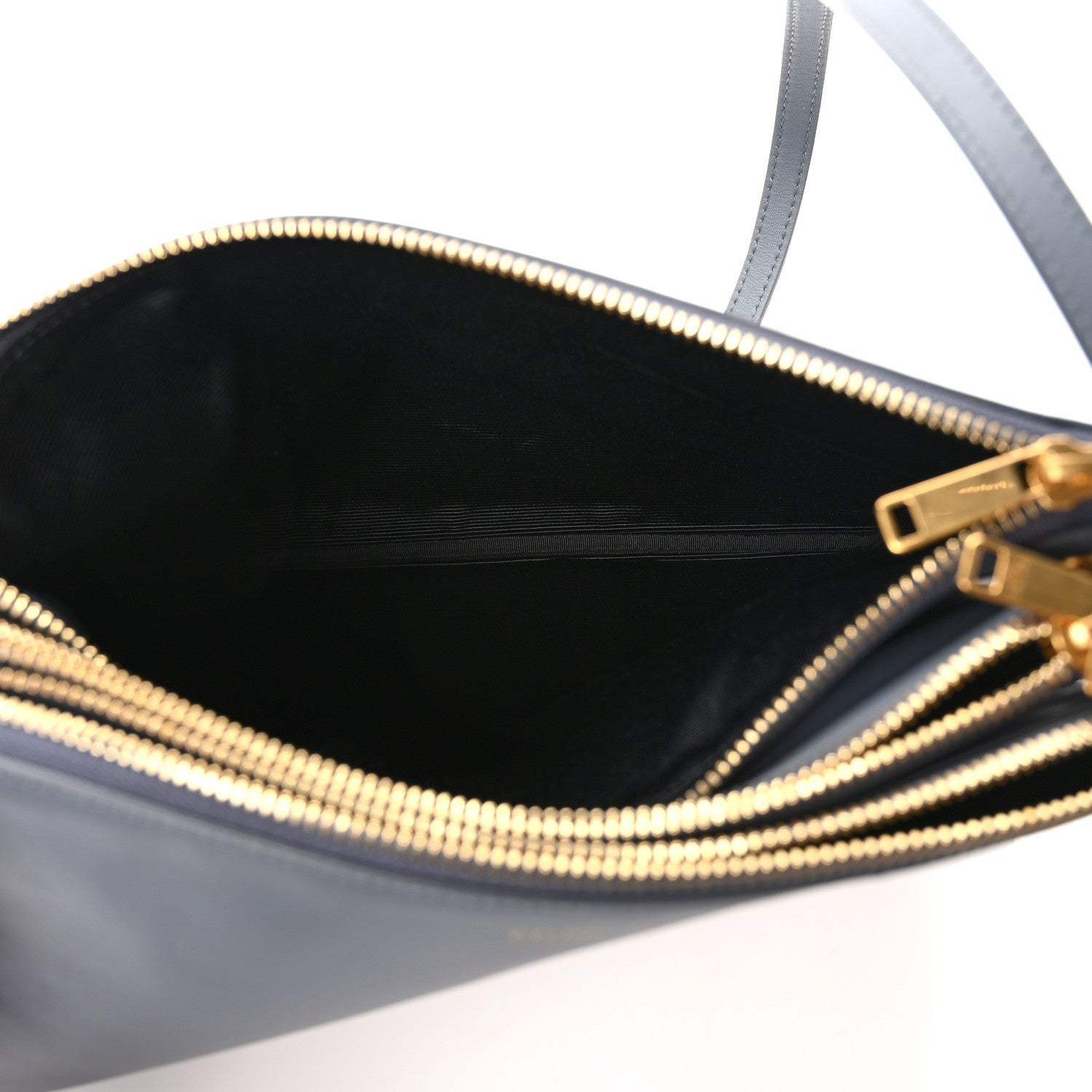 Celine Lambskin Large Trio Crossbody Bag Medium Grey 5 of 10