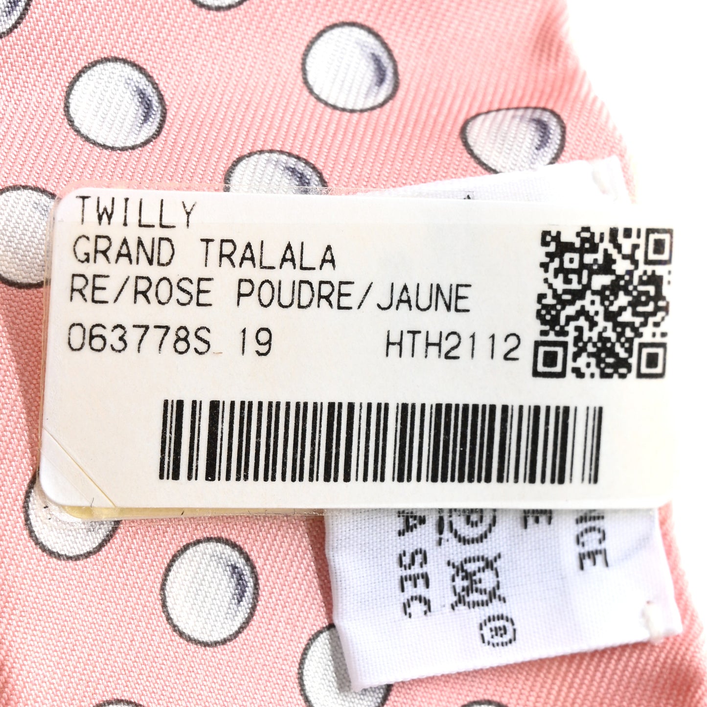 Silk Grand Tralala Twilly Rose Poudre Jaune