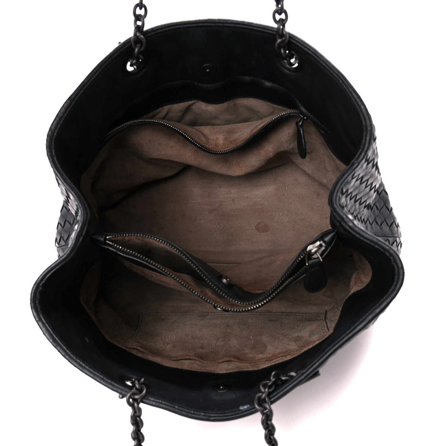 Bottega Veneta Nappa Intrecciato Pied-De-Poule Microstuds Tote Black 5 of 13