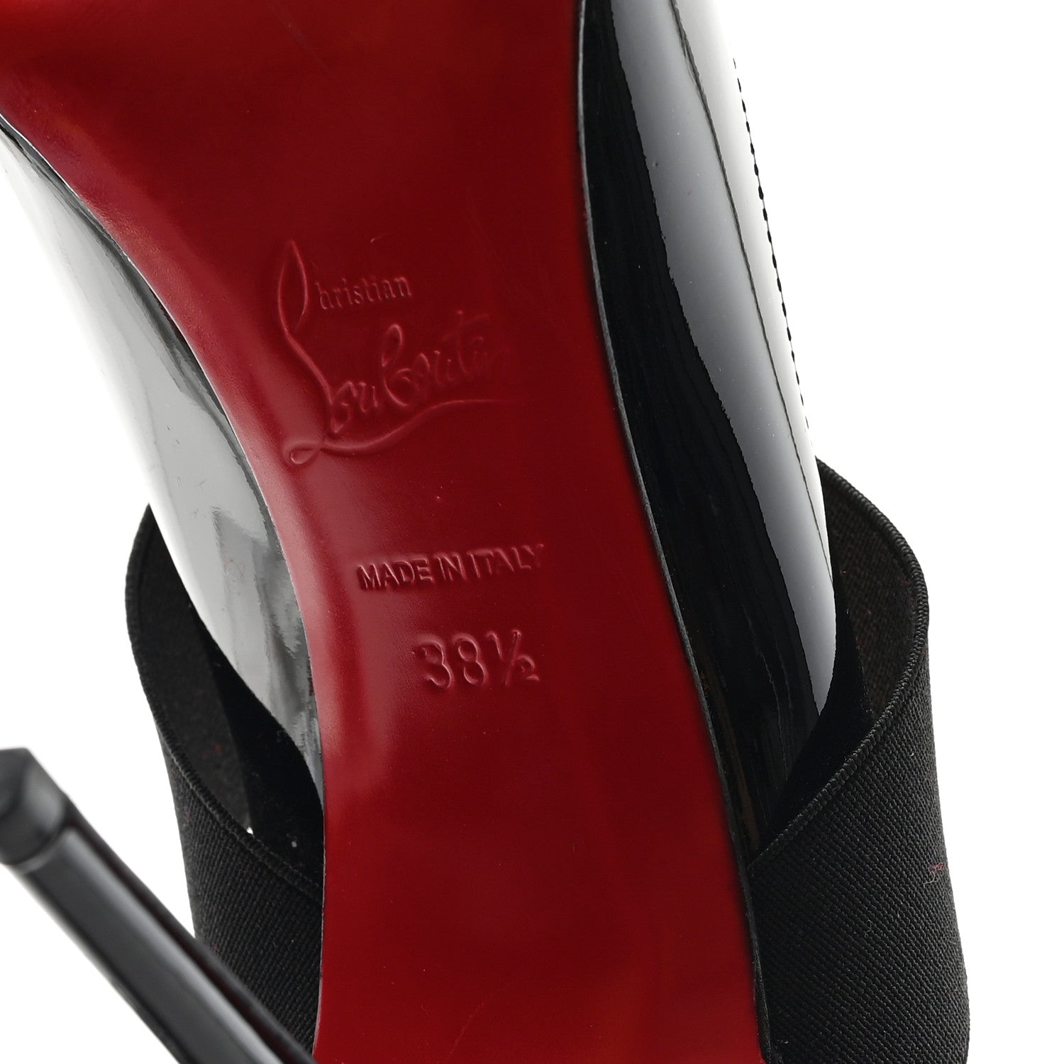 Christian Louboutin Patent Sharpstagram 100 Pumps 38.5 Black 7 of 9