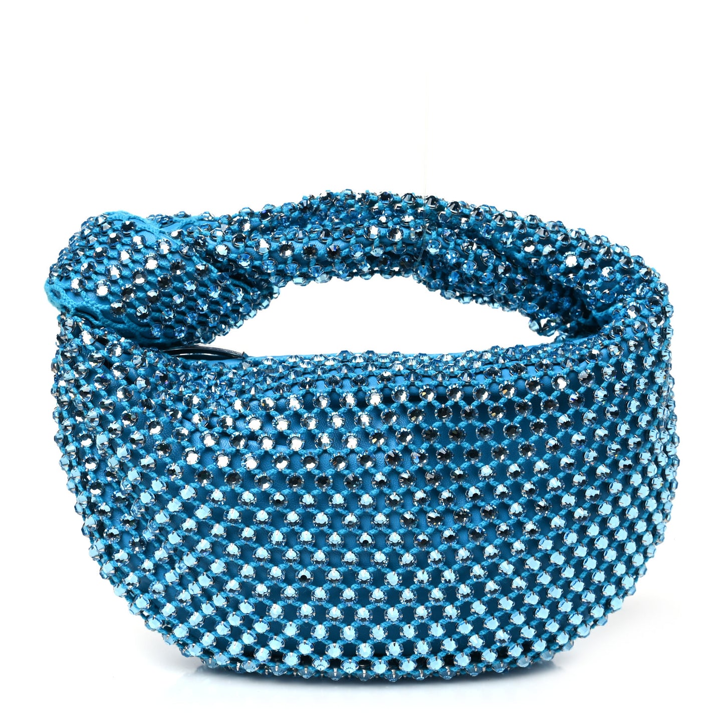 Mesh Crystal Nappa Intrecciato Mini Jodie Pool Aquamarine