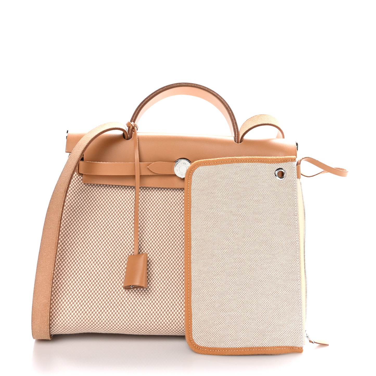Vache Hunter Criss Viking Herbag Zip Retourne 31 PM Ecru Beige Naturel