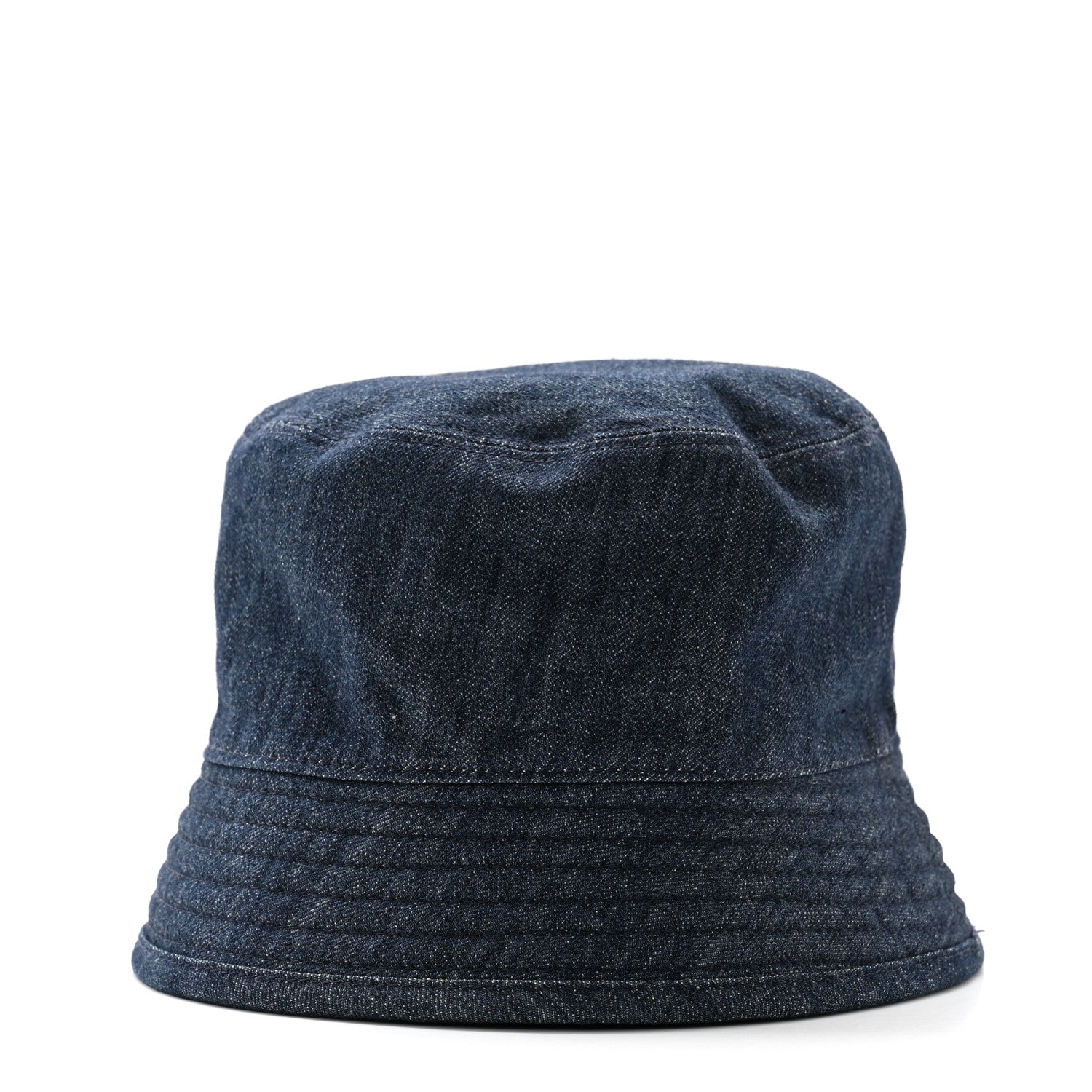 Prada Denim Re-Nylon Reversible Bucket Hat Blue Black 6 of 14