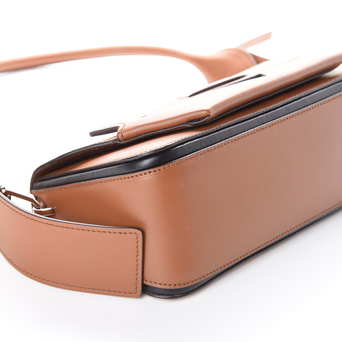 City Calfskin Manuelle Shoulder Bag Cognac