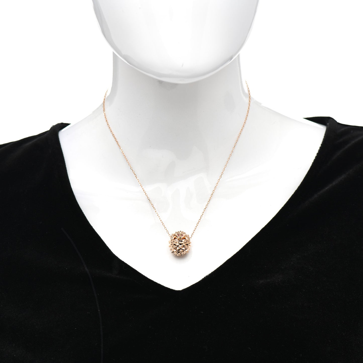 18K Pink Gold Ruby Hans The Hedgehog Pendant Necklace