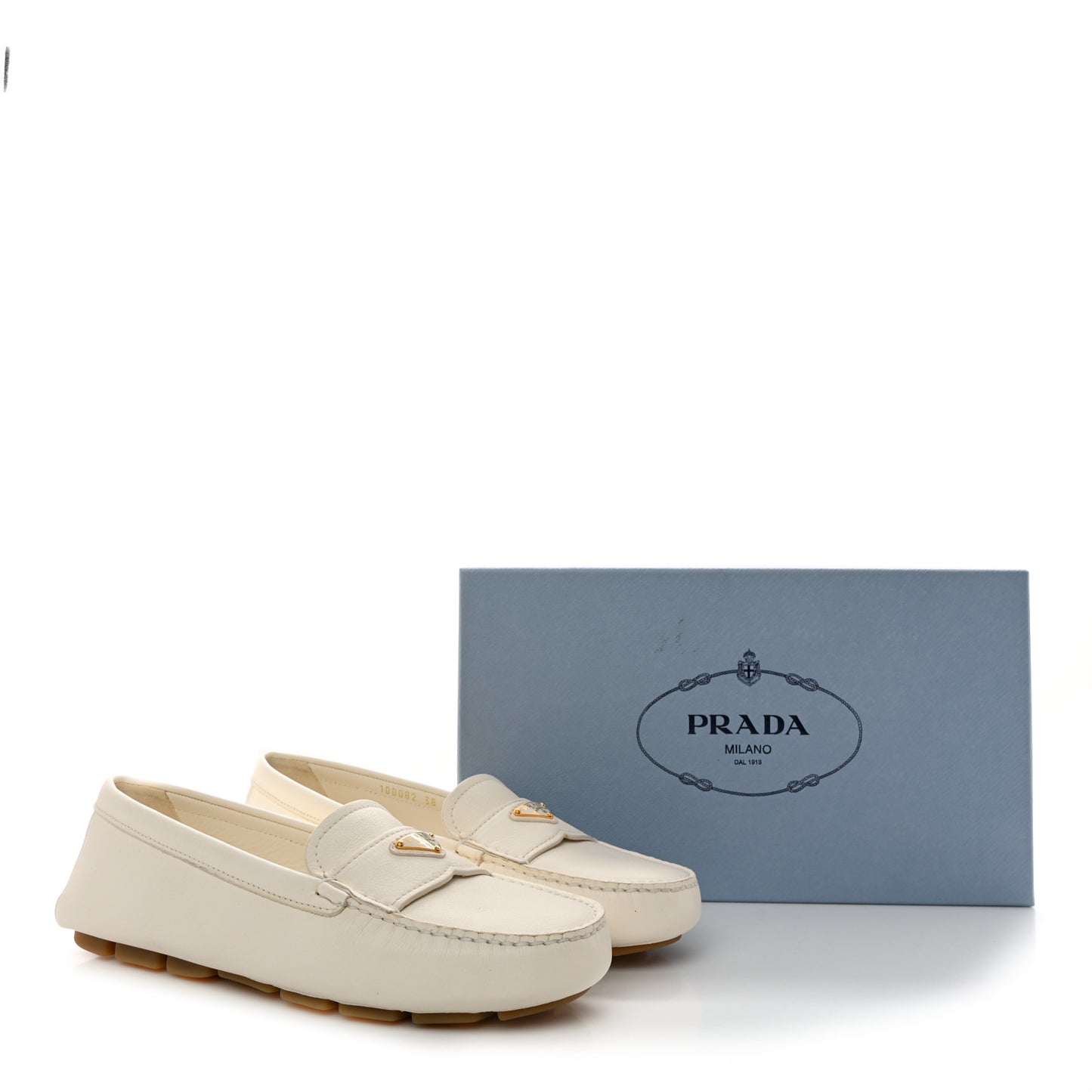 Cervo Triangle Driving Loafer 38 Avorio