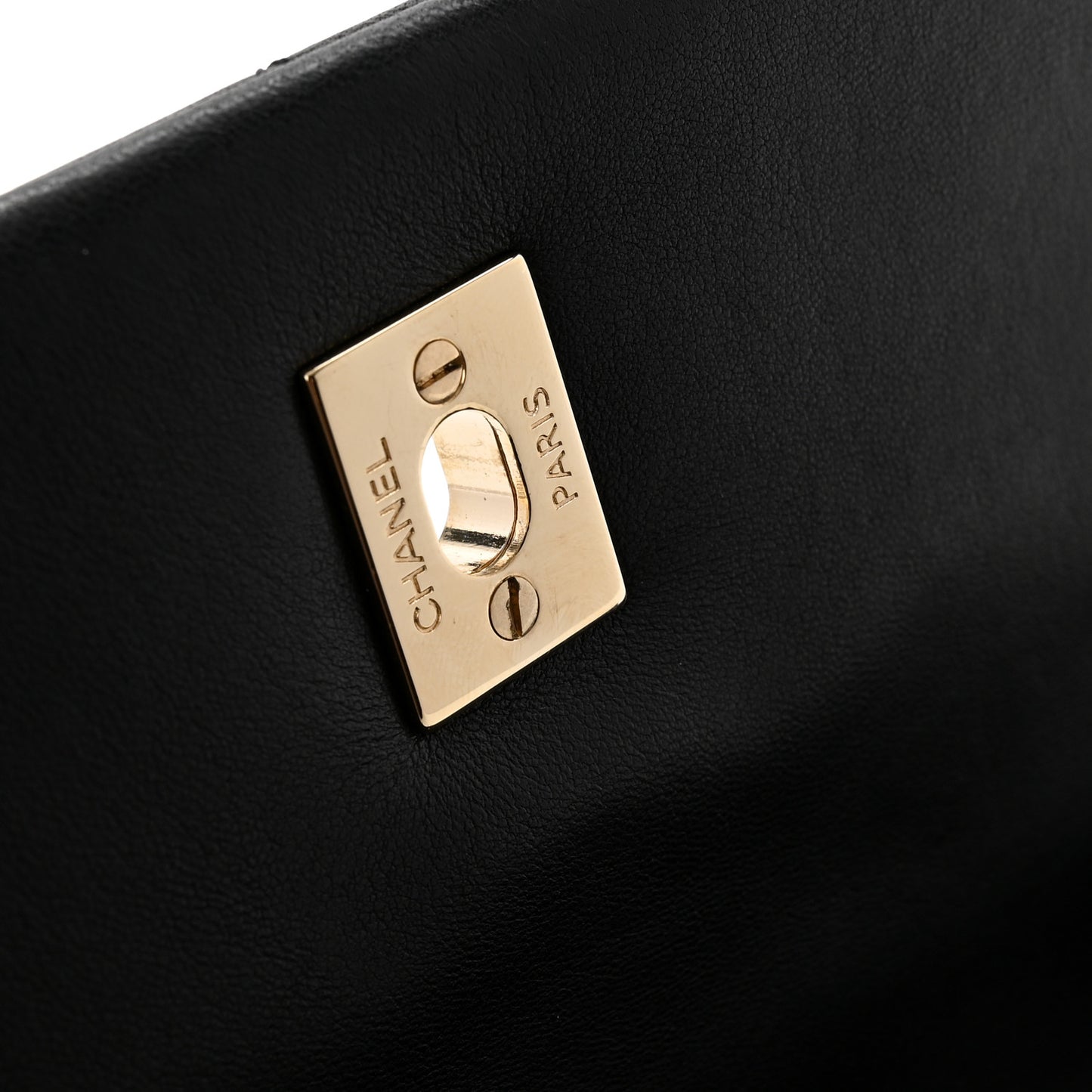 Lambskin Quilted Fold Up Again Clutch Black