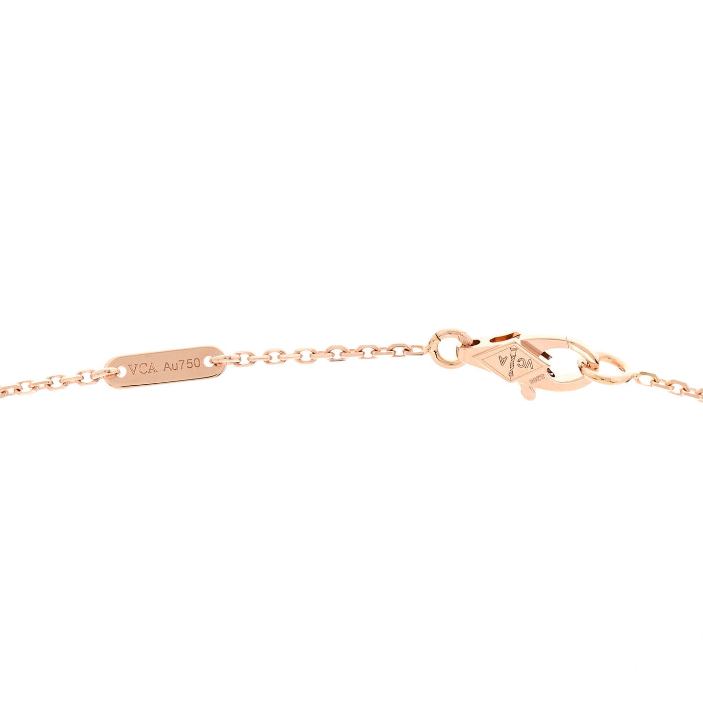18K Rose Gold Sweet Alhambra Pendant Necklace
