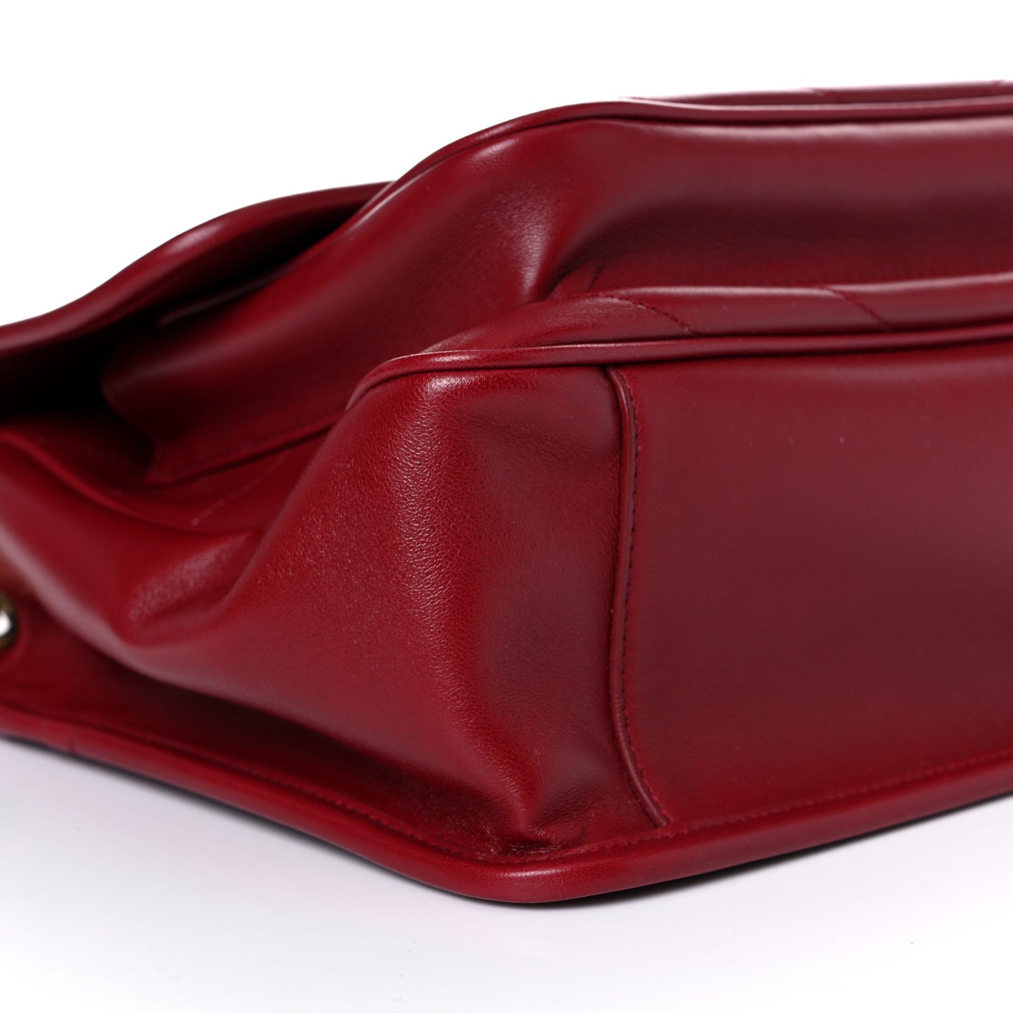 Lambskin Matelasse Monogram Medium Niki Chain Satchel Red
