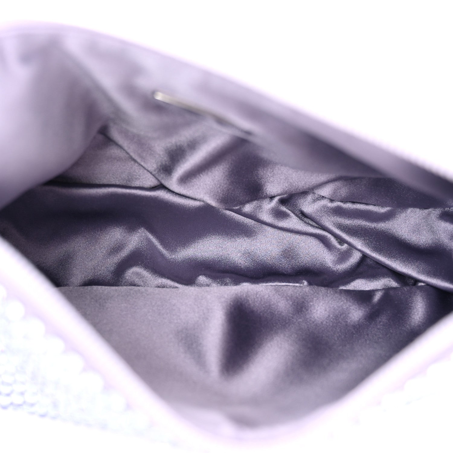 Prada Satin Crystal Mini Re-Edition 2000 Bag Glicine 5 of 10