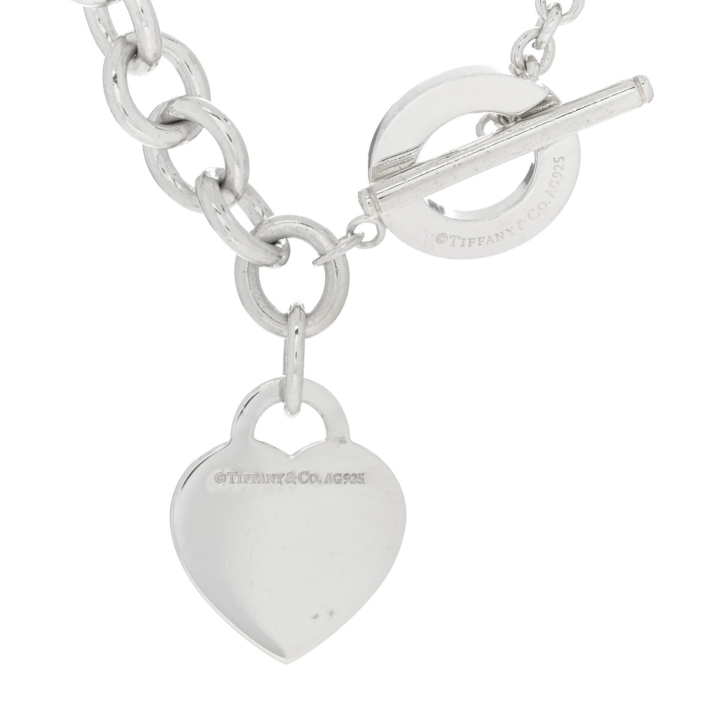 Sterling Silver Return to Tiffany Heart Tag Toggle Necklace
