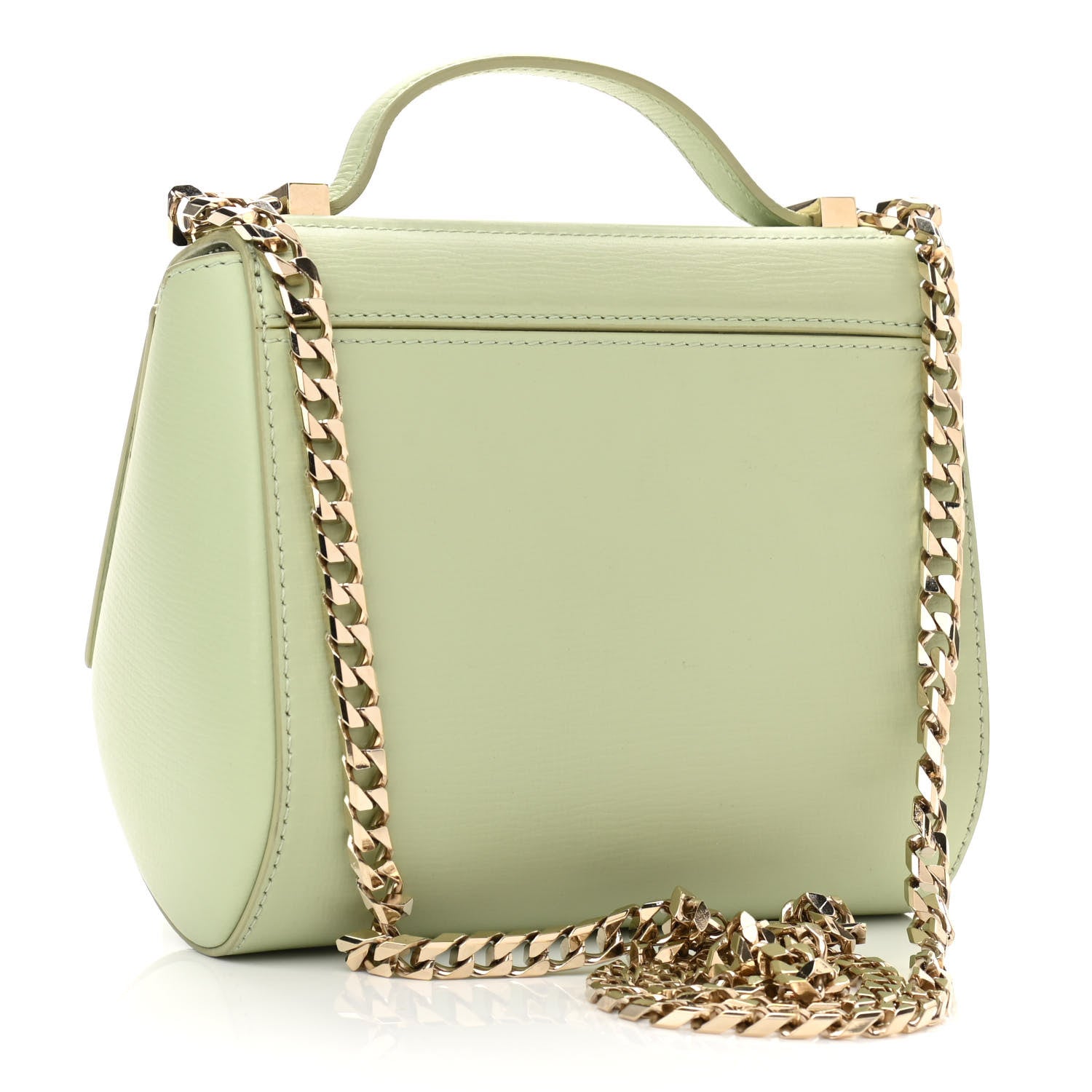 Givenchy Textured Calfskin Mini Pandora Box Chain Crossbody Bag Aqua Green 3 of 14