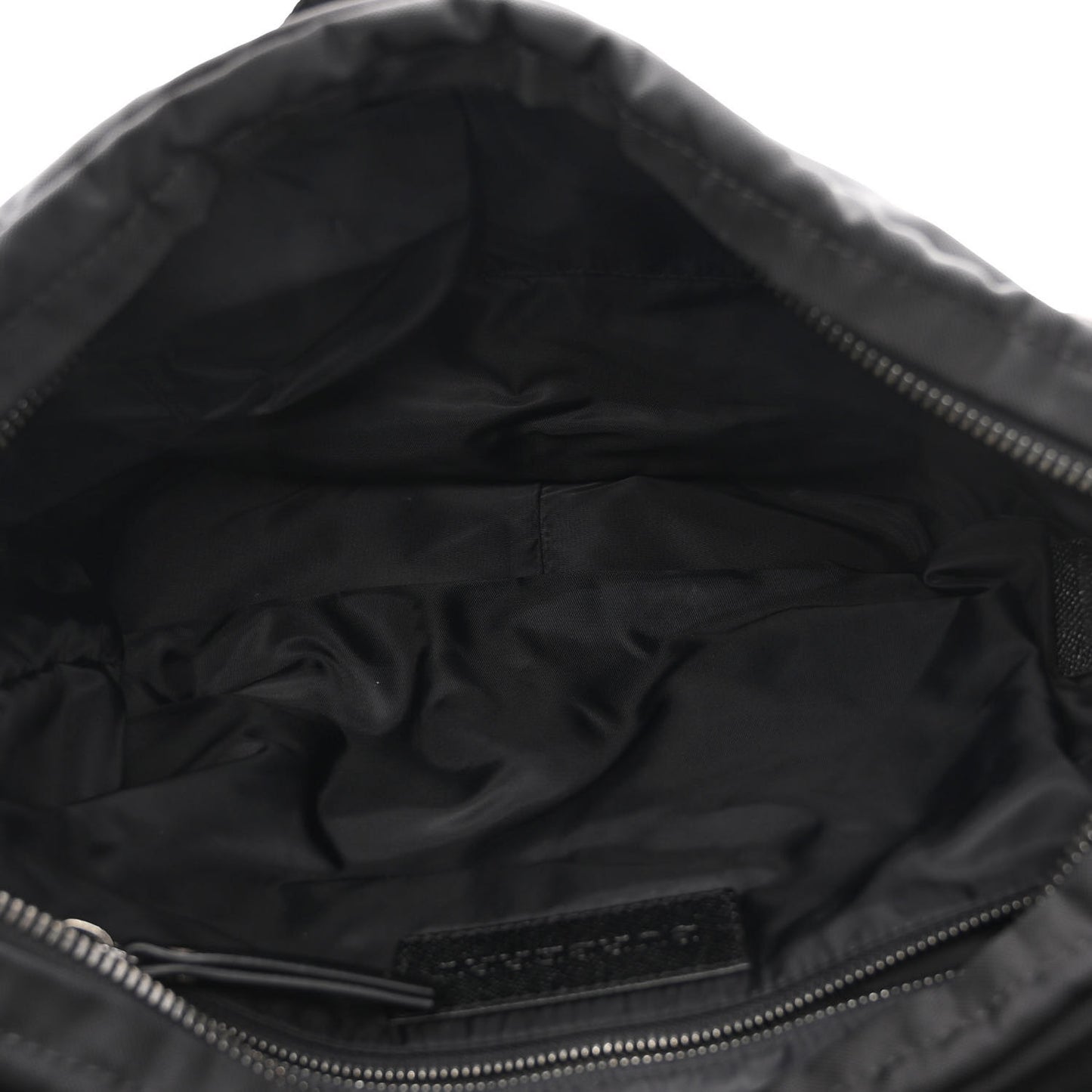 Nylon Jacquard Beat Check Sundorine Messenger Bag Black