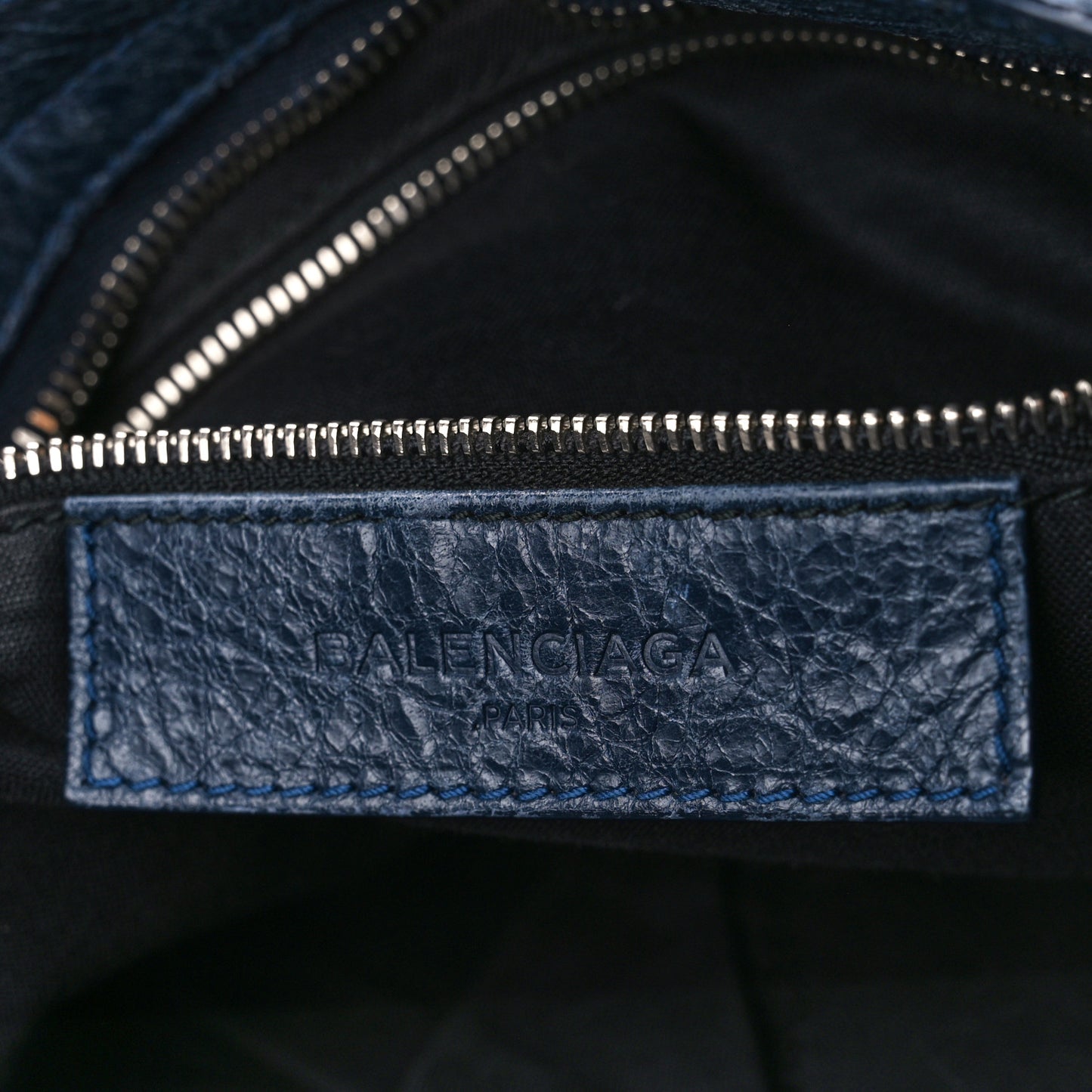 Agneau Giant 12 Silver Hardware City Bleu Obscur