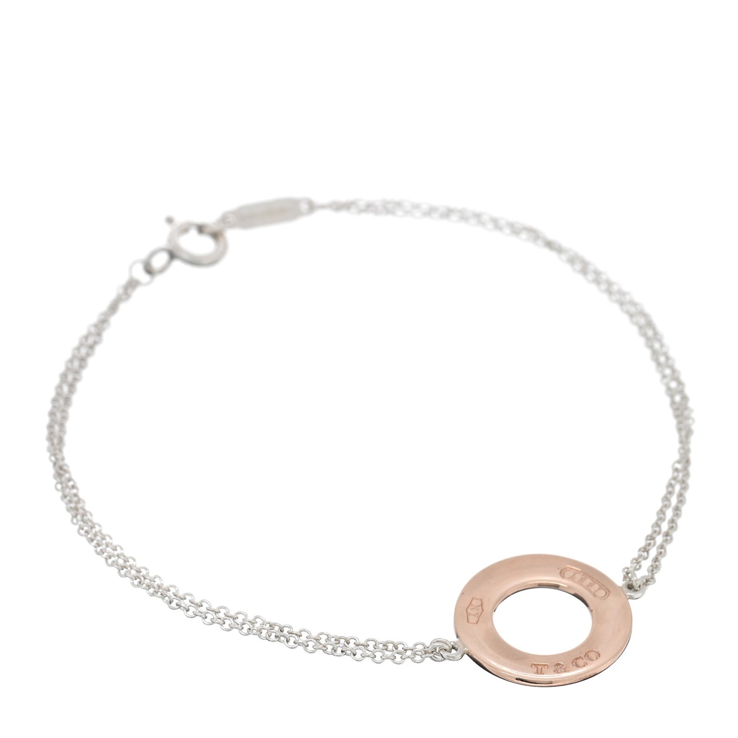 Sterling Silver Rubedo 1837 Circle Chain Bracelet