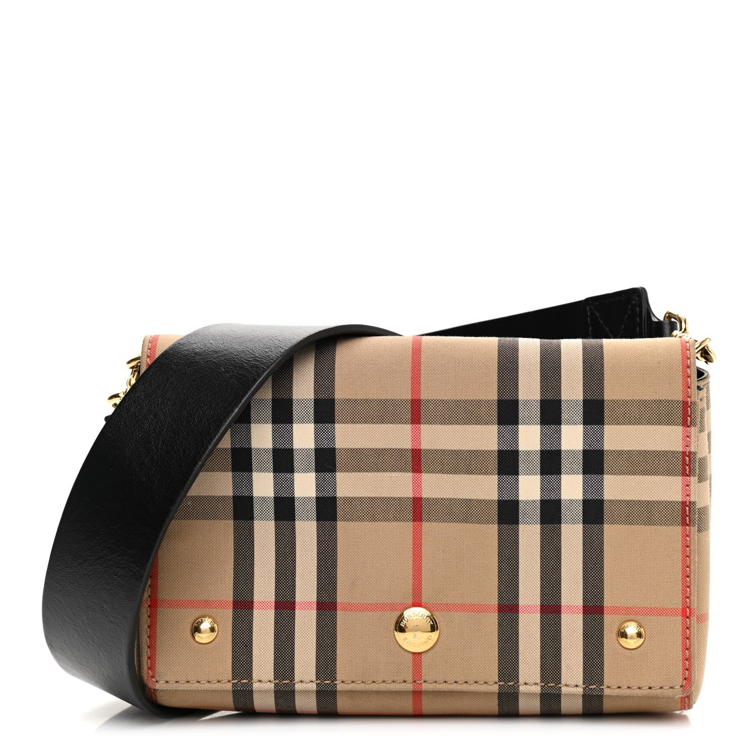 Burberry Vintage Check Hackberry Crossbody Bag Archive Beige Black