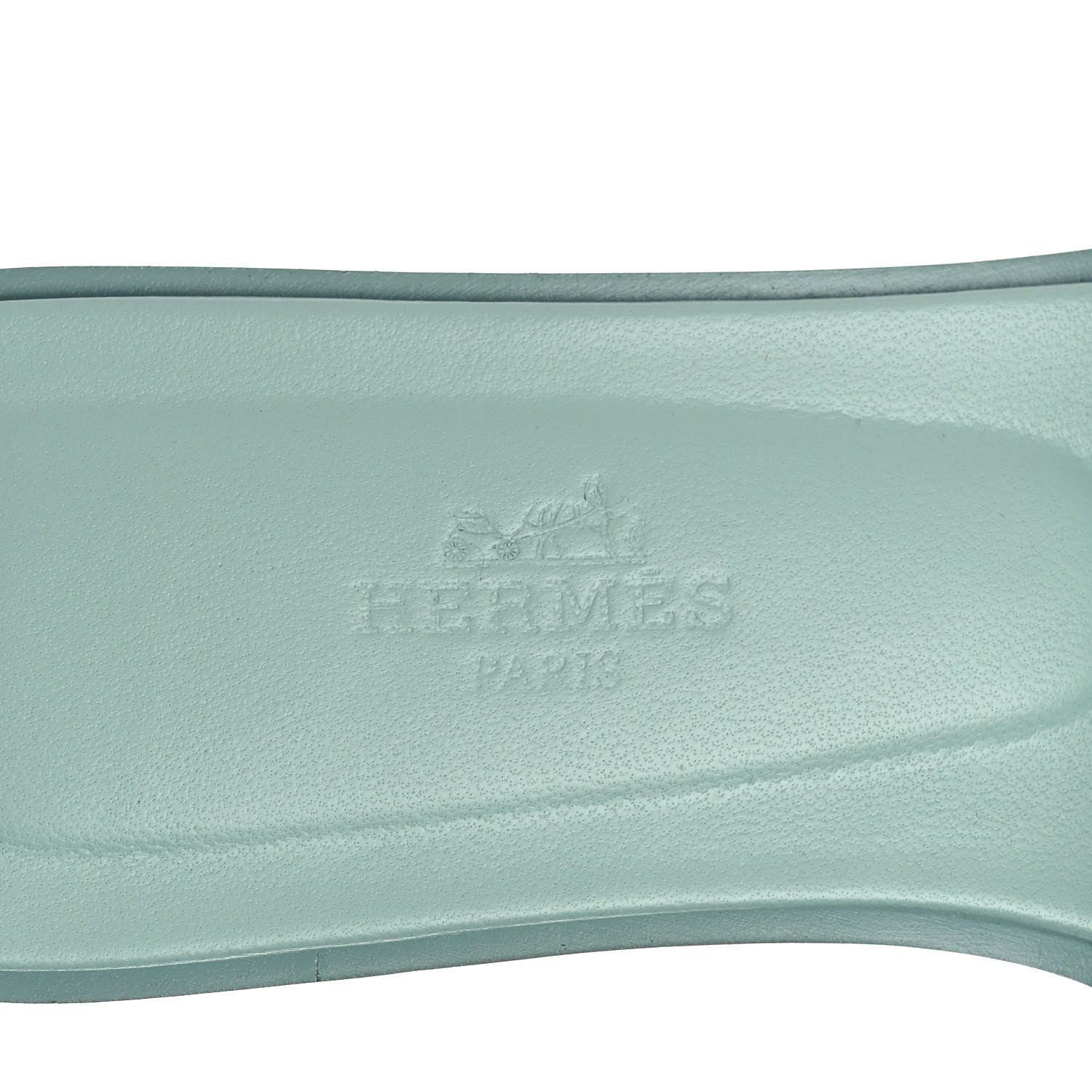 Hermes Epsom Oran Sandals 35 Vert Embrun 7 of 9