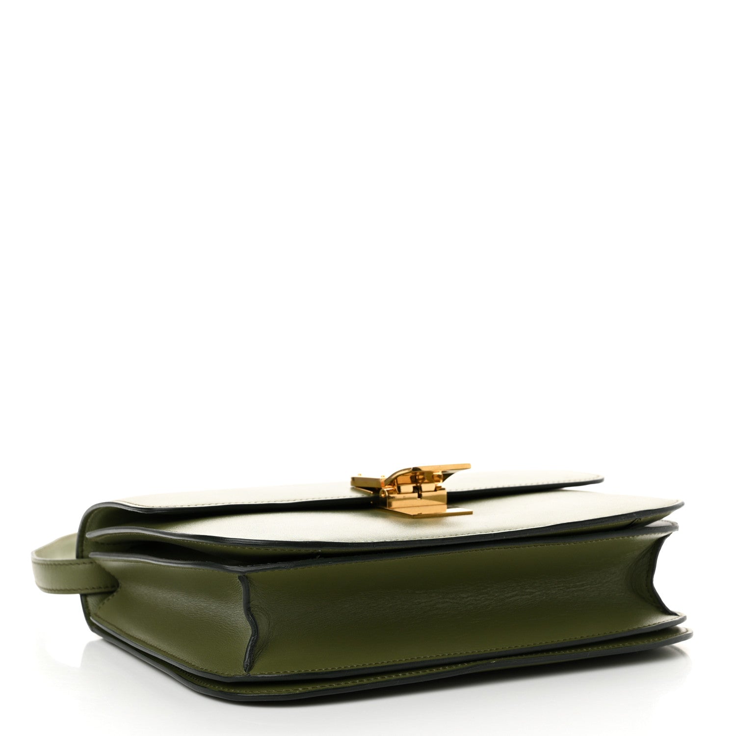 Celine Box Calfskin Classic Box Medium Flap Bag Army Green 4 of 10