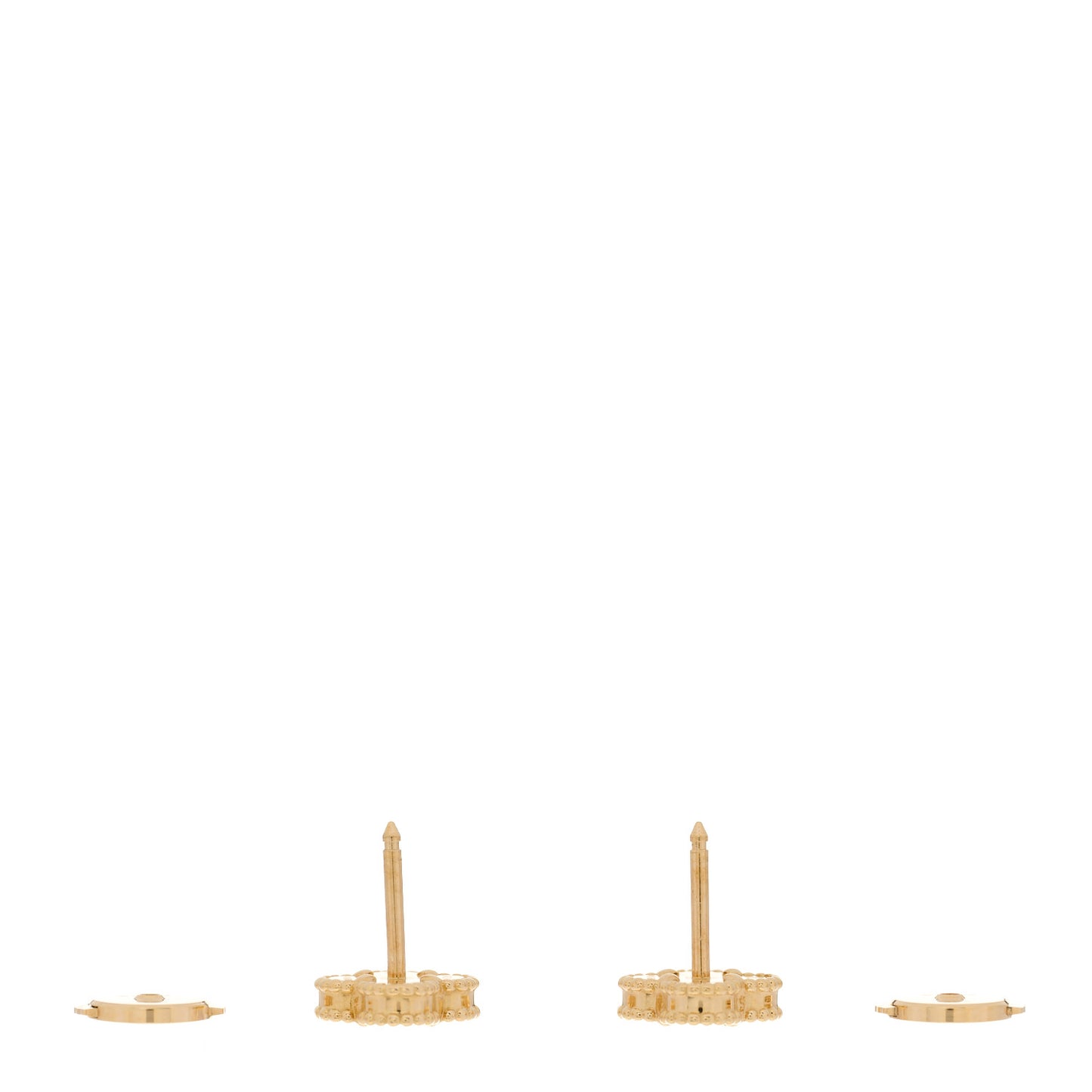 18K Yellow Gold Black Onyx Sweet Alhambra Earrings