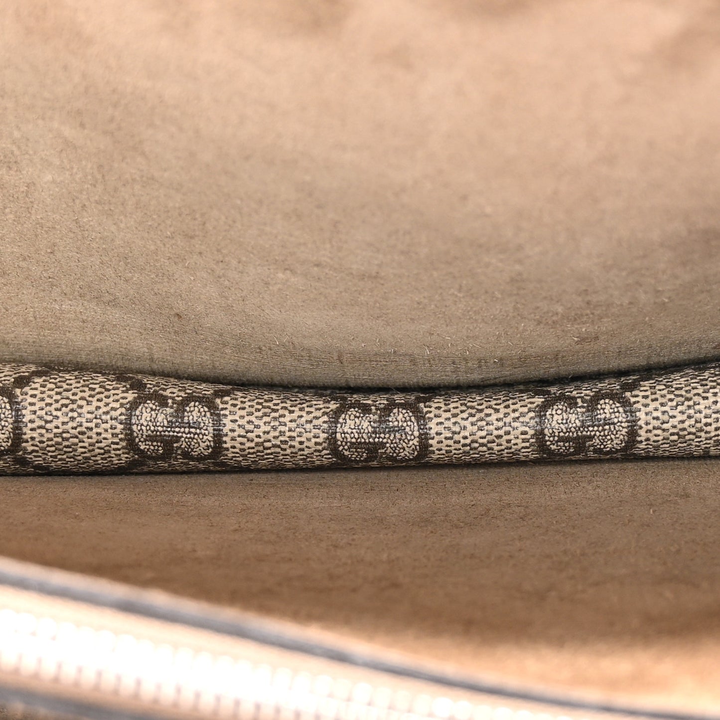 GG Supreme Monogram Small Dionysus Shoulder Bag Taupe