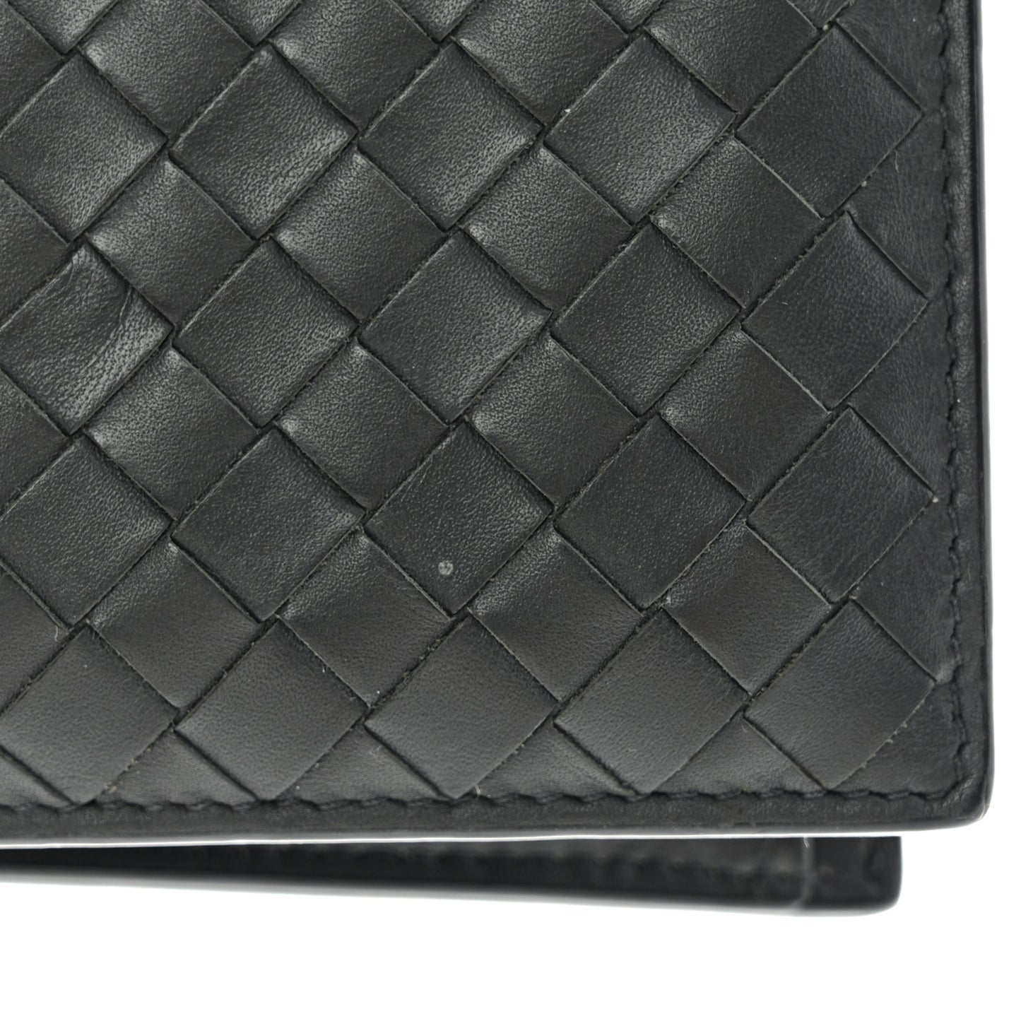 Nappa Intrecciato Bi-Fold Wallet Grey