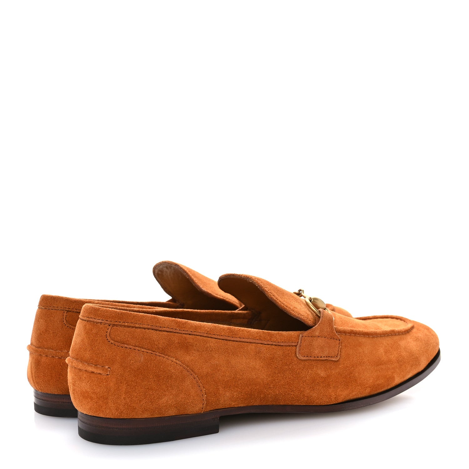 Gucci Suede Horsebit Mens Jordaan Loafers 9.5 Harness Brown 4 of 10