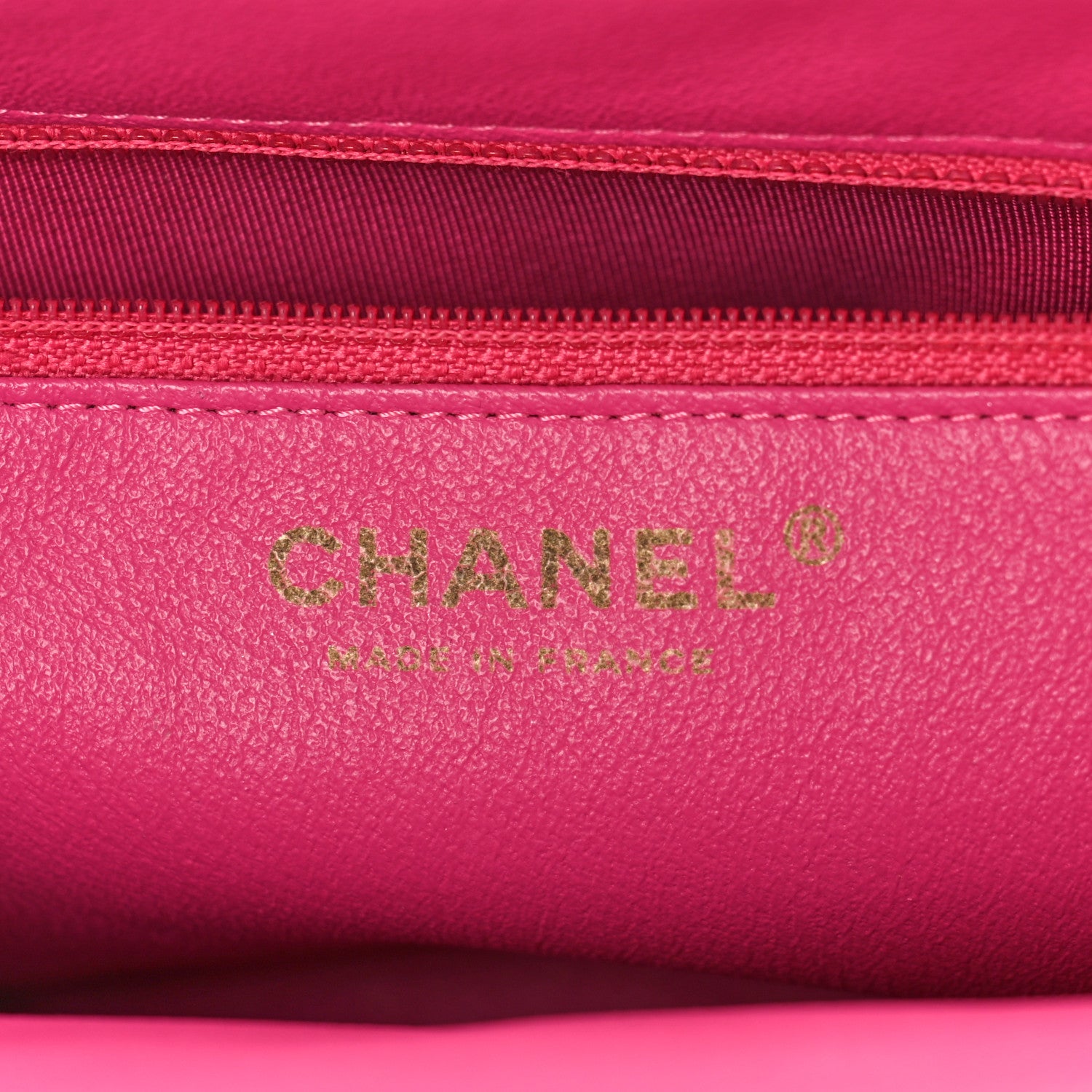 Chanel Lambskin Chevron Quilted Timeless Clutch Dark Pink 6 of 10