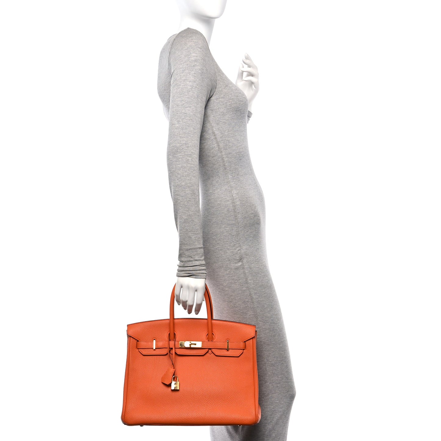 Togo Birkin 35 Orange