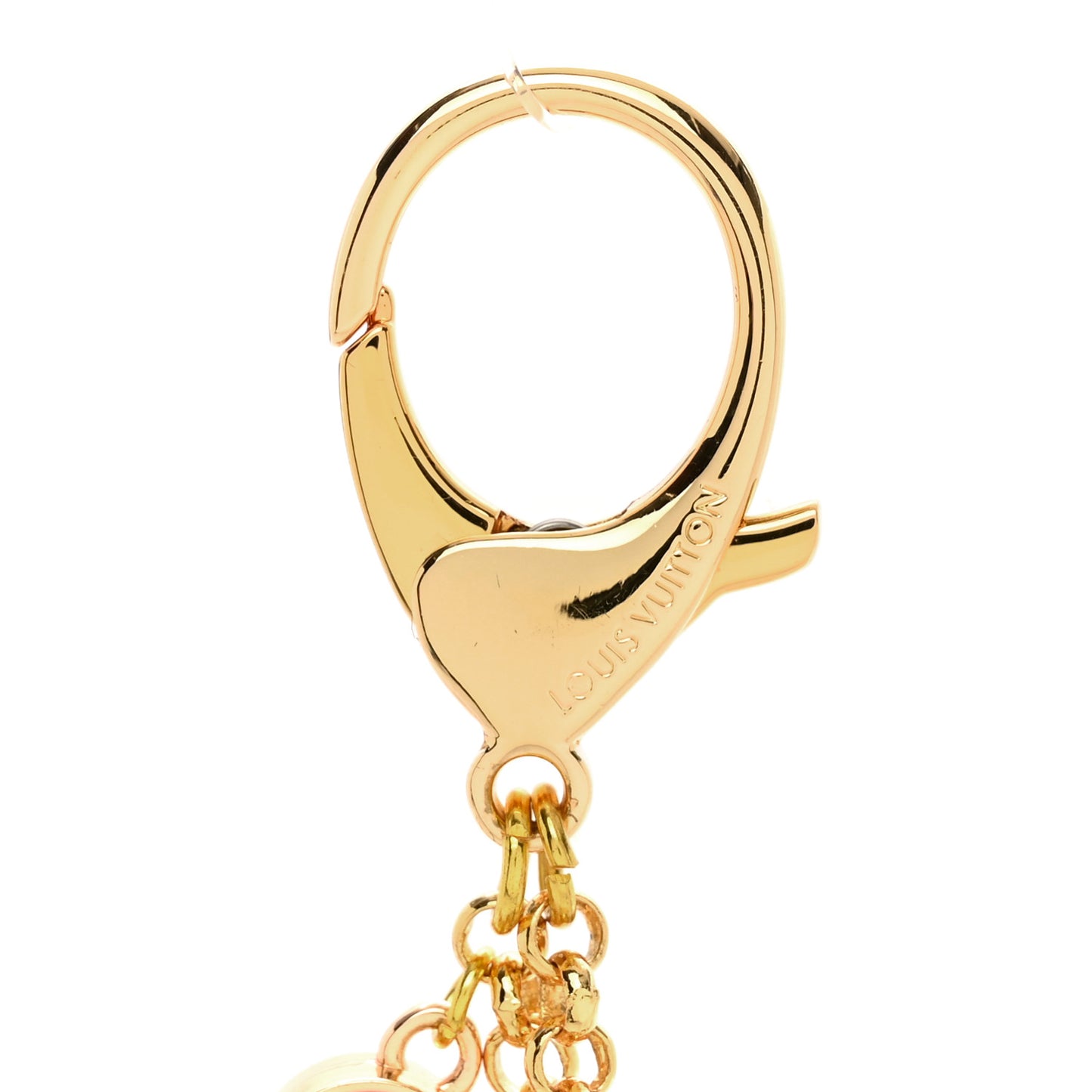 Fleur De Monogram Bag Charm Pink