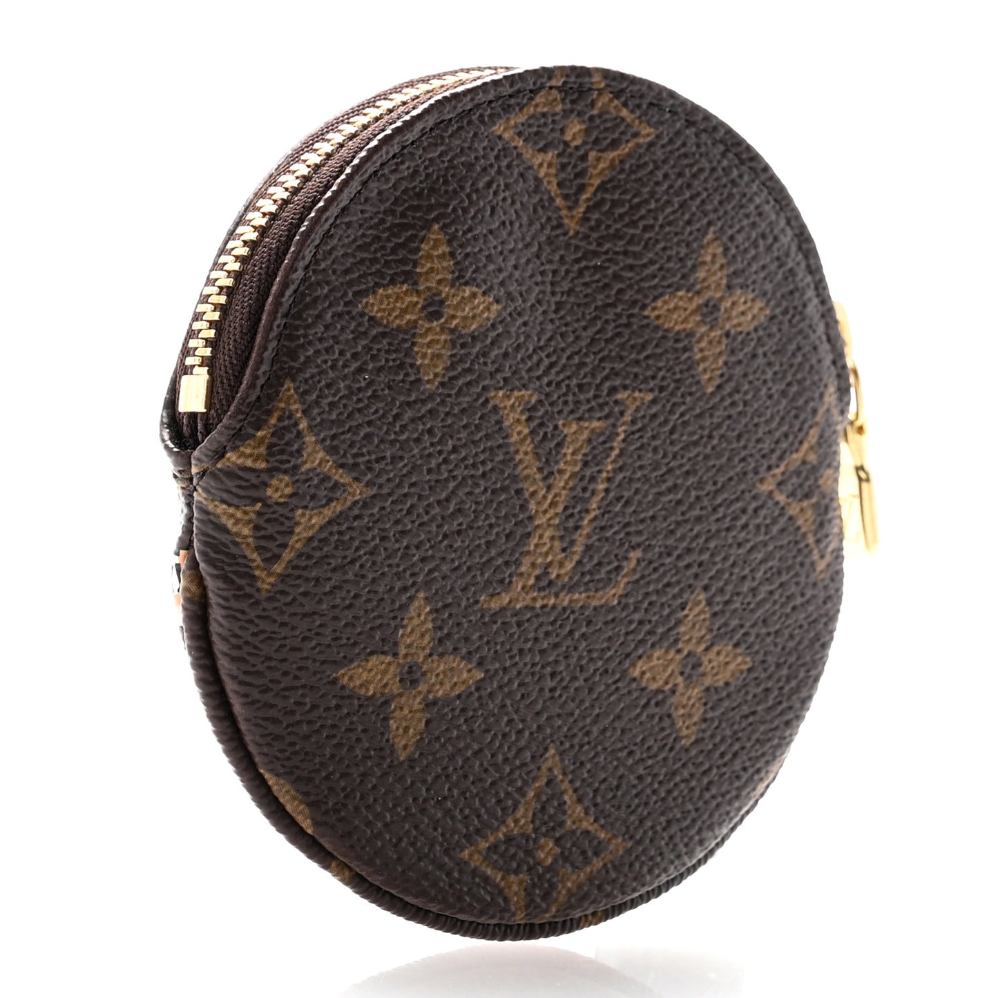 Monogram 2019 Christmas Animation Round Coin Purse Blue