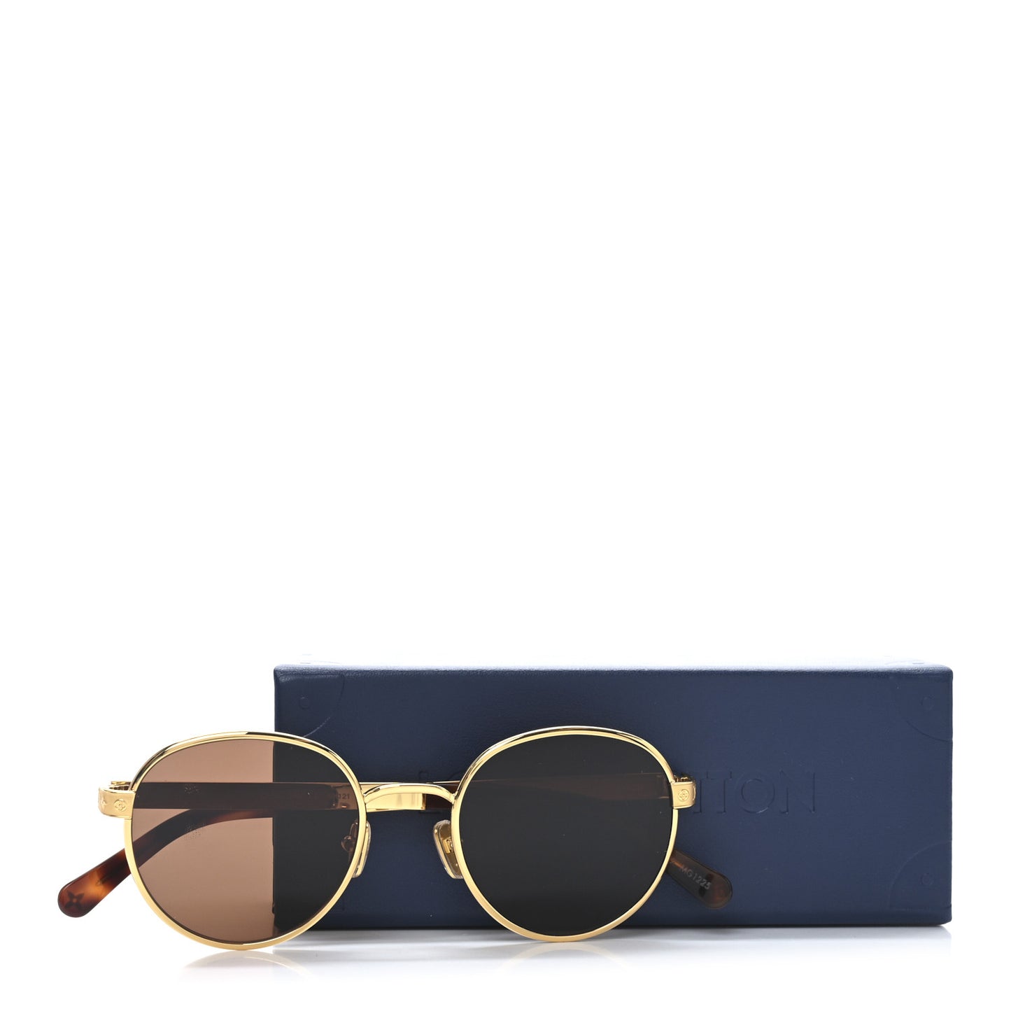 Metal Z2916U LV Aura Round Sunglasses Brown