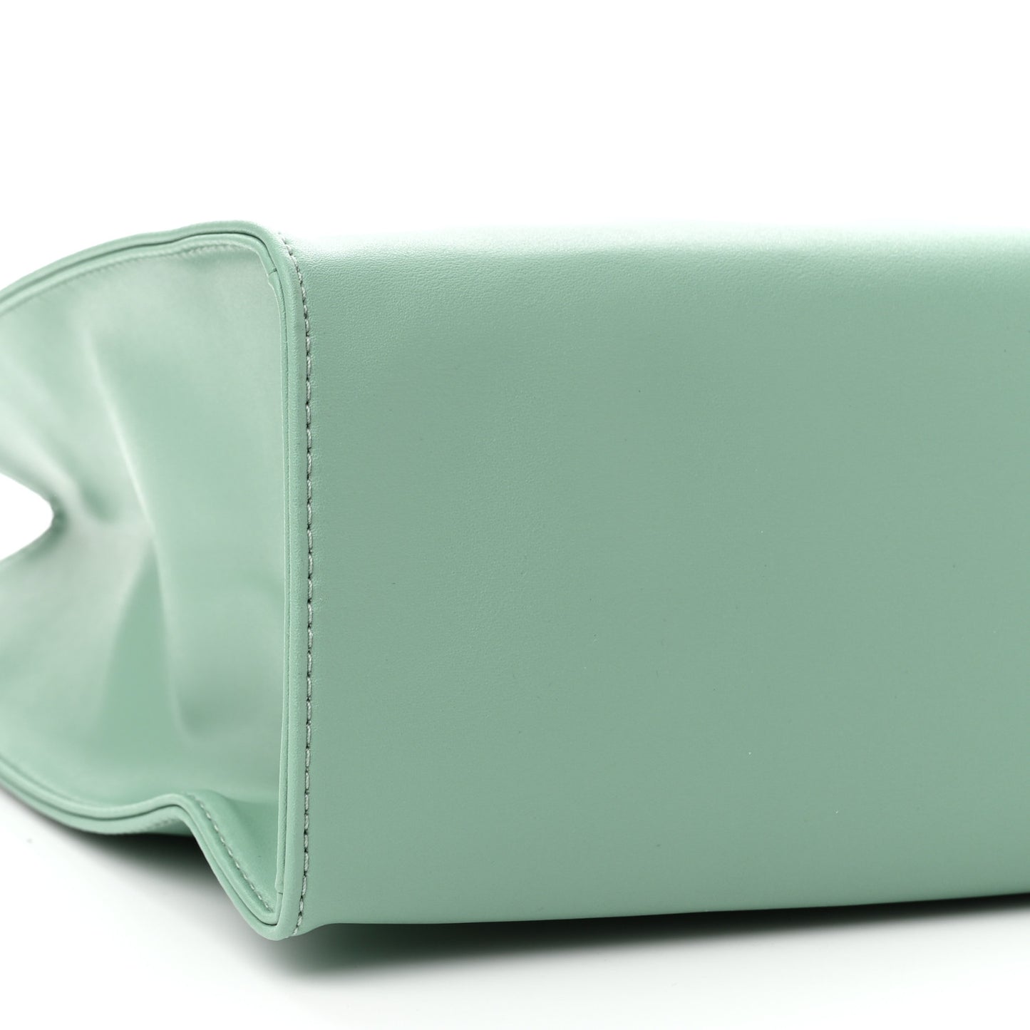 Vegan Leather Medium Shopping Bag Sage